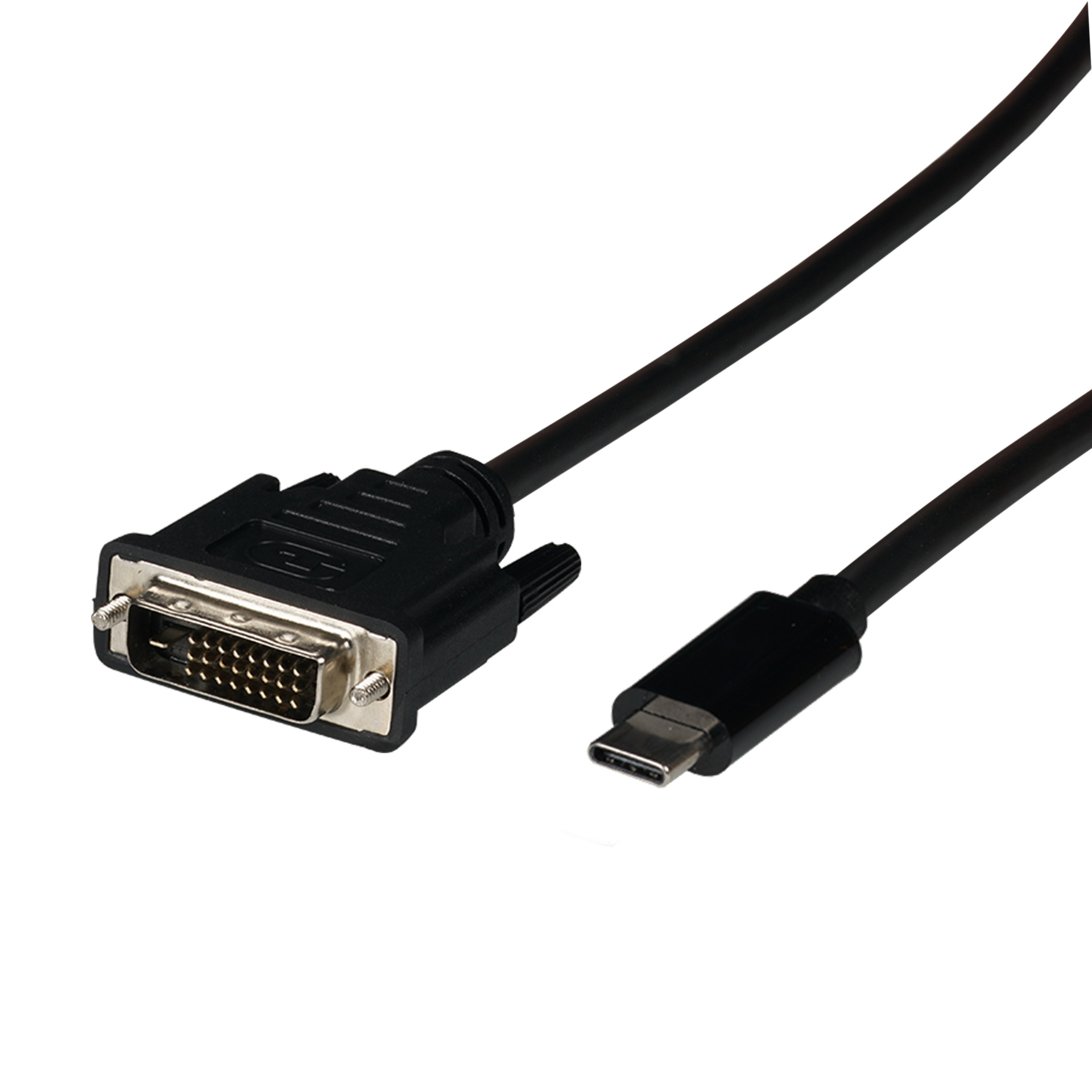 USB Typ-C - DVI-D Kabel, USB Typ-C Stecker - DVI-D Stecker, 1080P, 2m