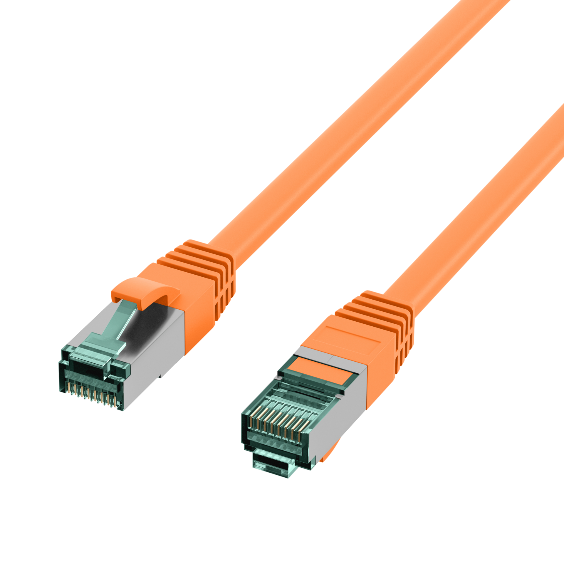 RJ45 Patchkabel Cat.6A S/FTP LSZH  orange 40m