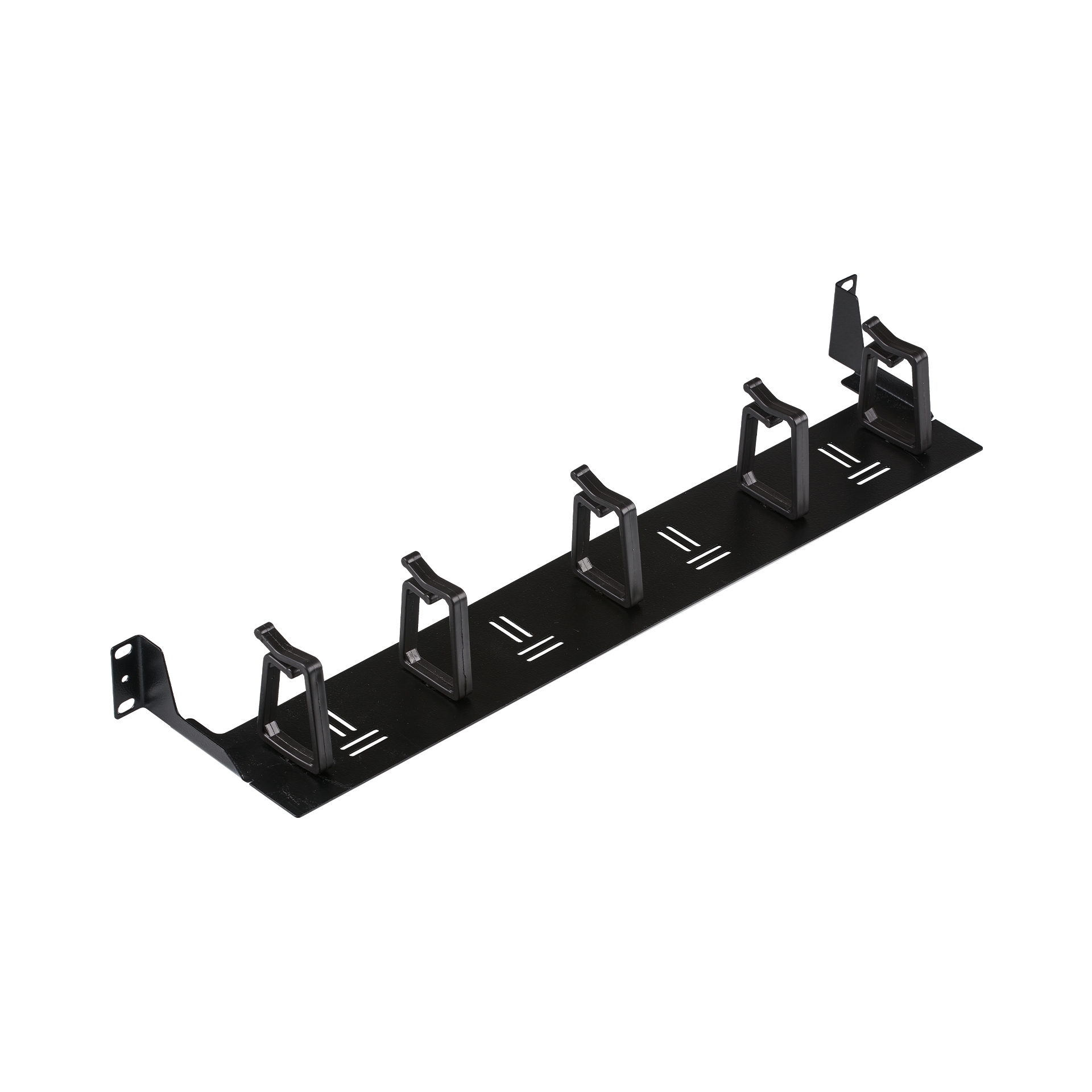 19" 0U Cable Routing Bracket, 5 Brackets, RAL9005