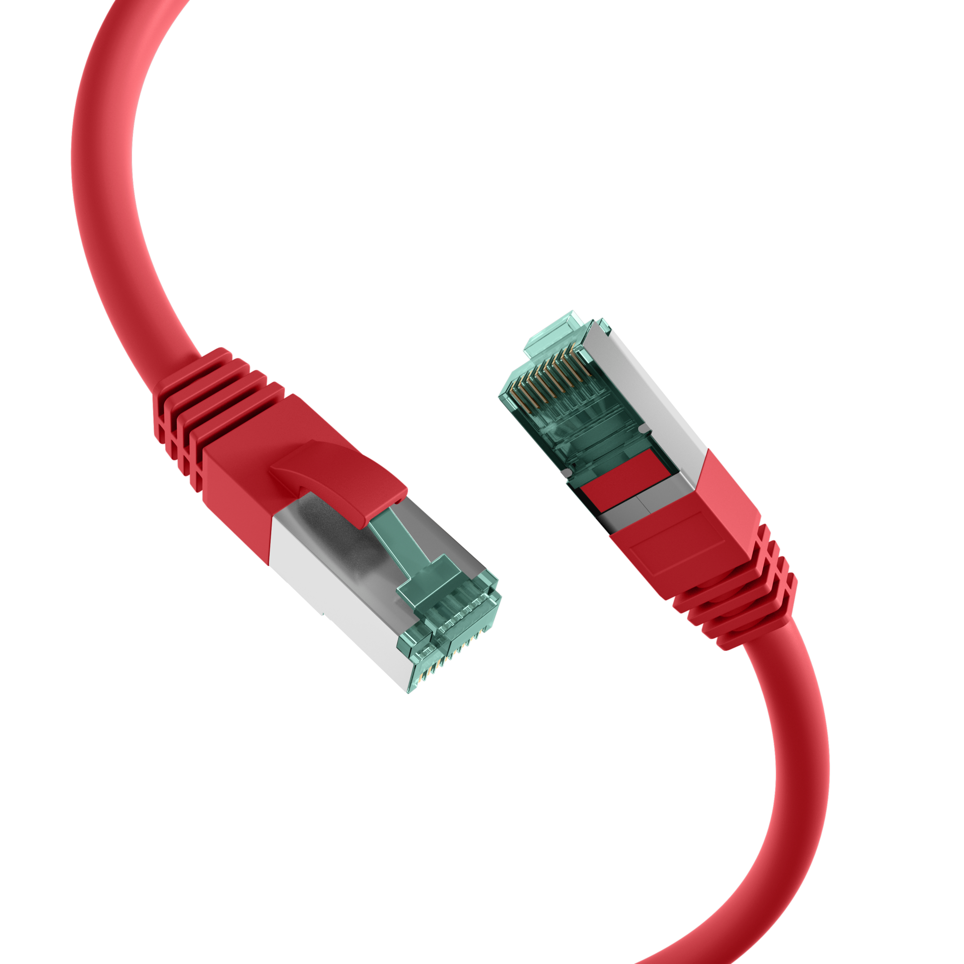 RJ45 Patchkabel Cat.6A S/FTP LSZH  rot 40m