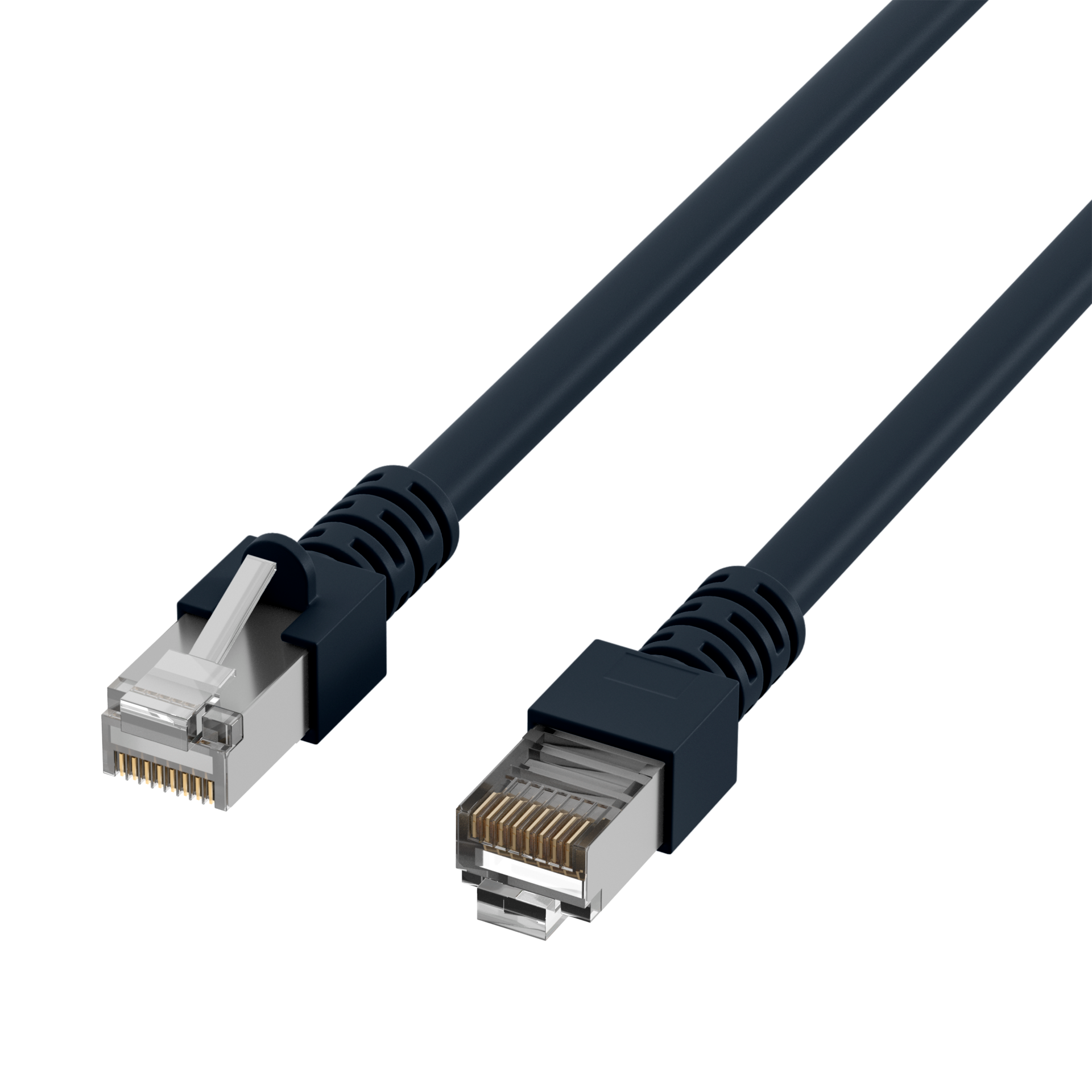 RJ45 Patch Cord Cat.5e SF/UTP PVC CCA black 15m