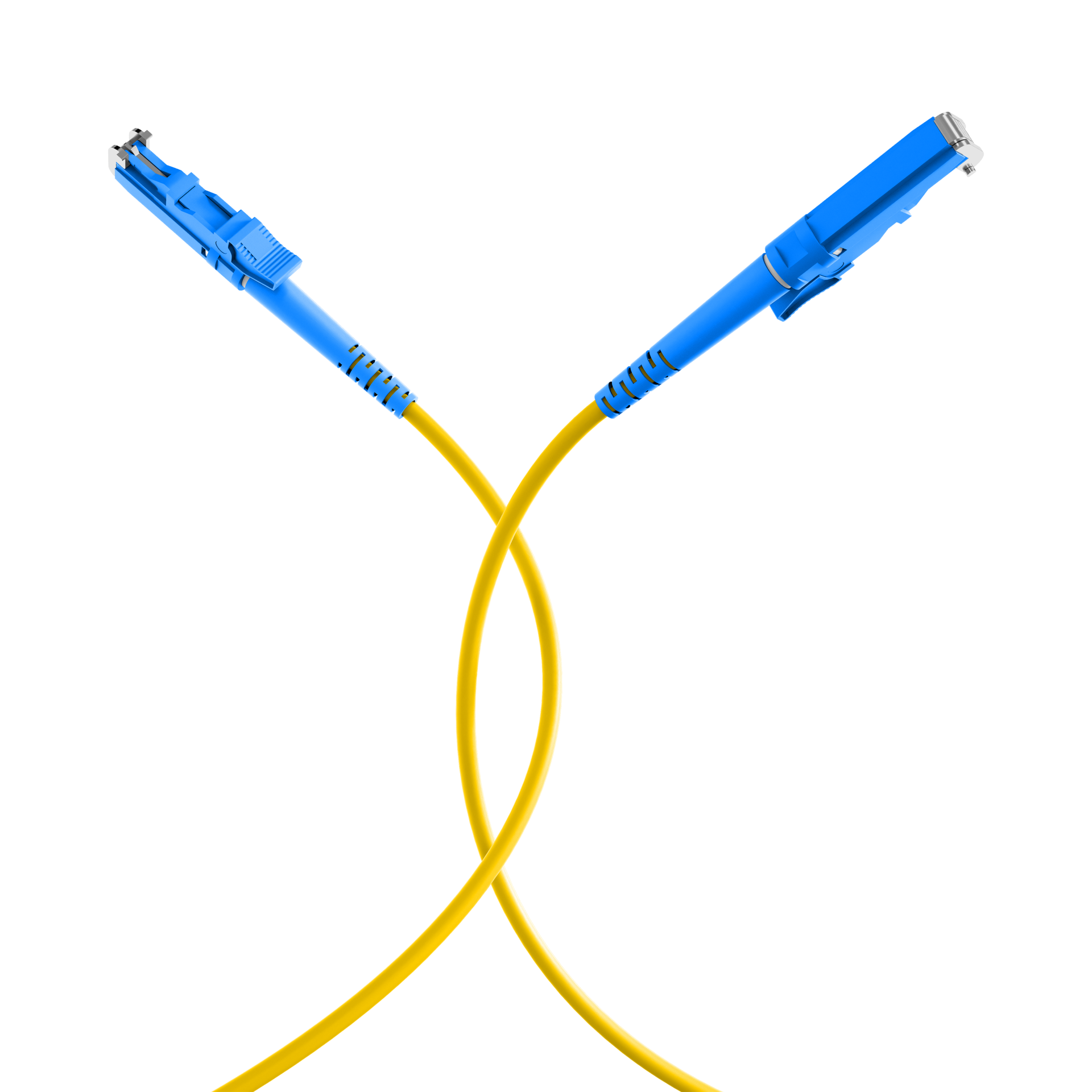 Simplex LWL Patchkabel E2000®-E2000® OS2 1m 3,0mm Gelb 9/125µm