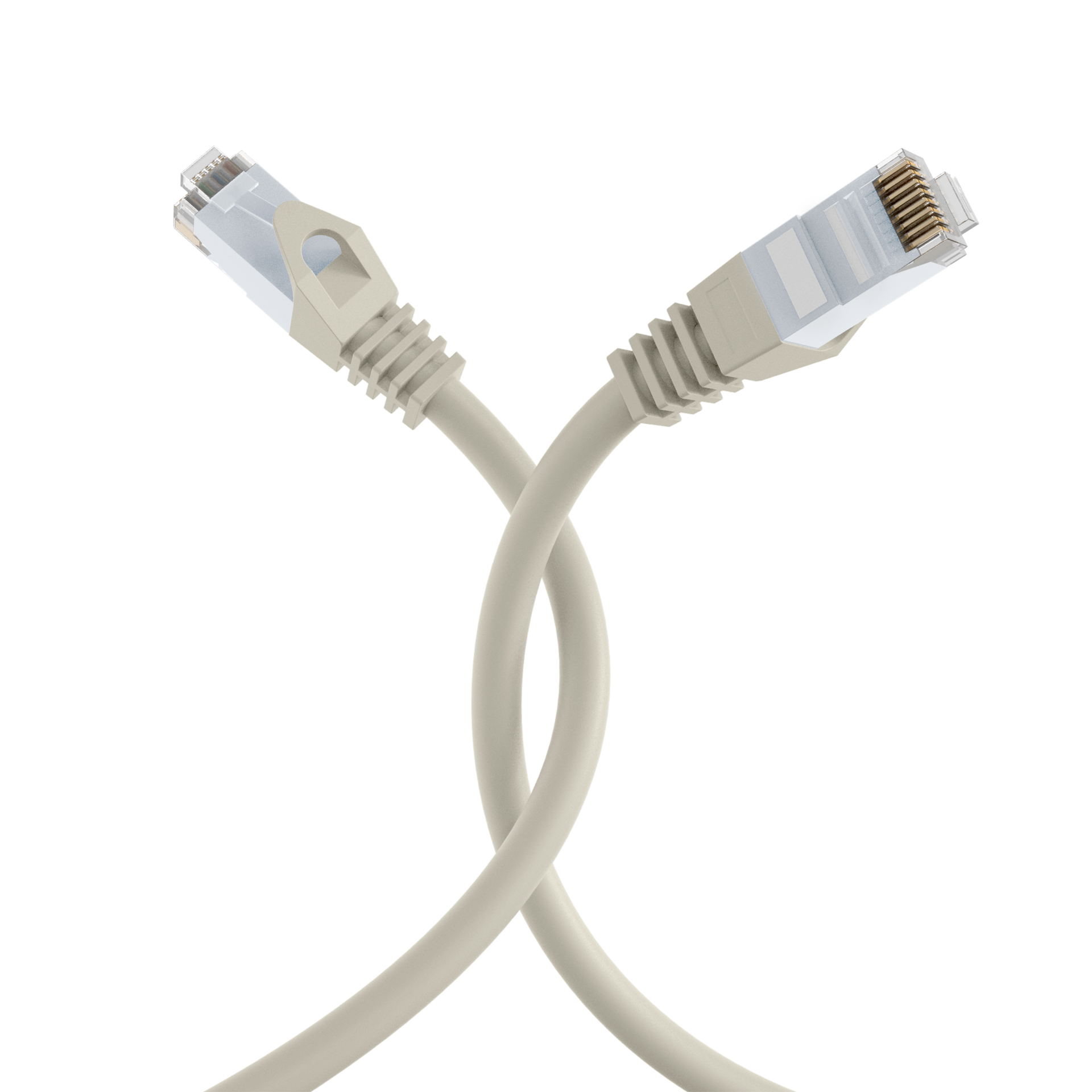 RJ45 Patch Cord Cat.6 U/UTP LSZH CCA grey 1m