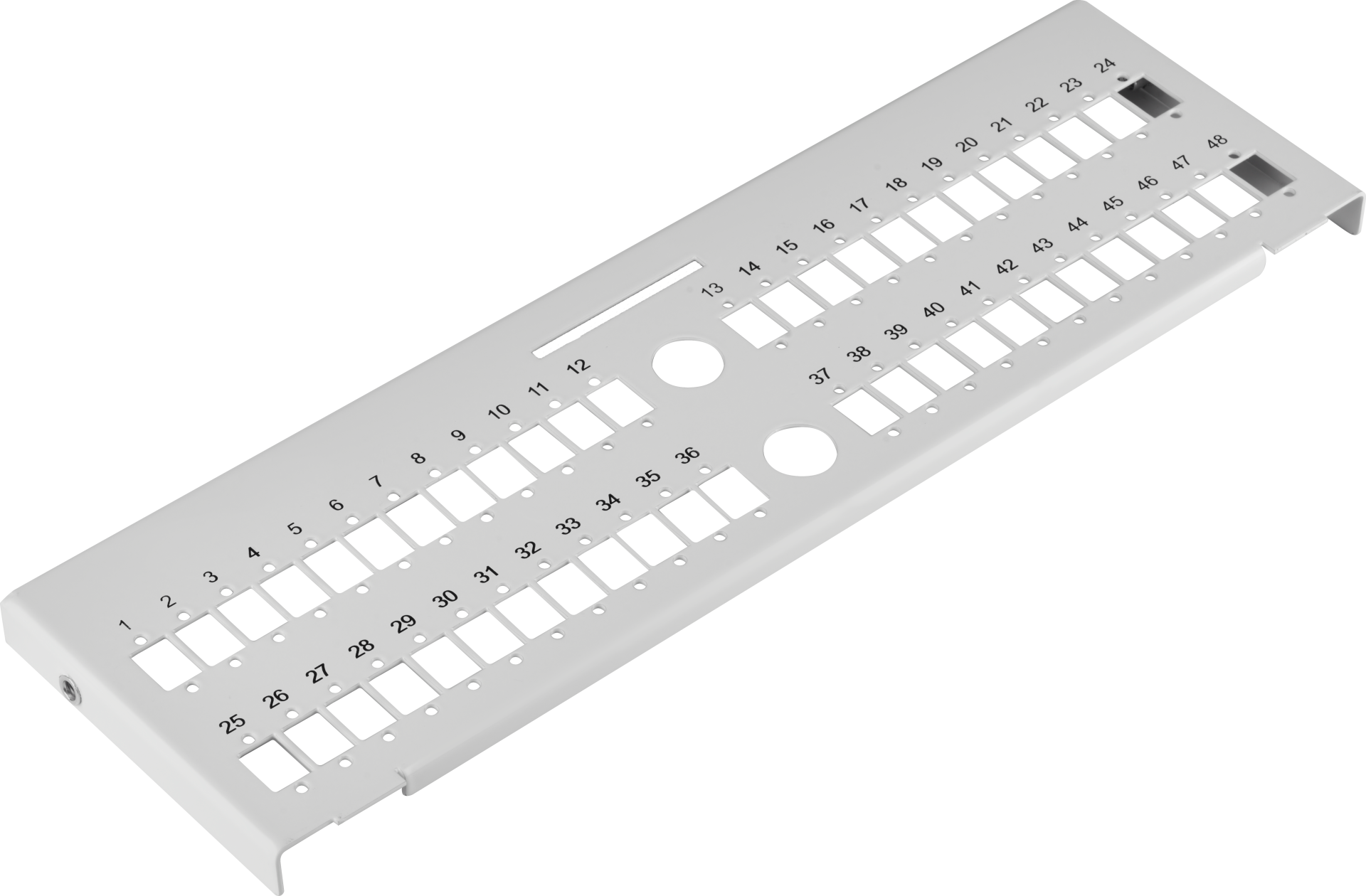Verteilerplatte 48 SC-Simplex für Wandverteiler 53604.1V2 (32cm )