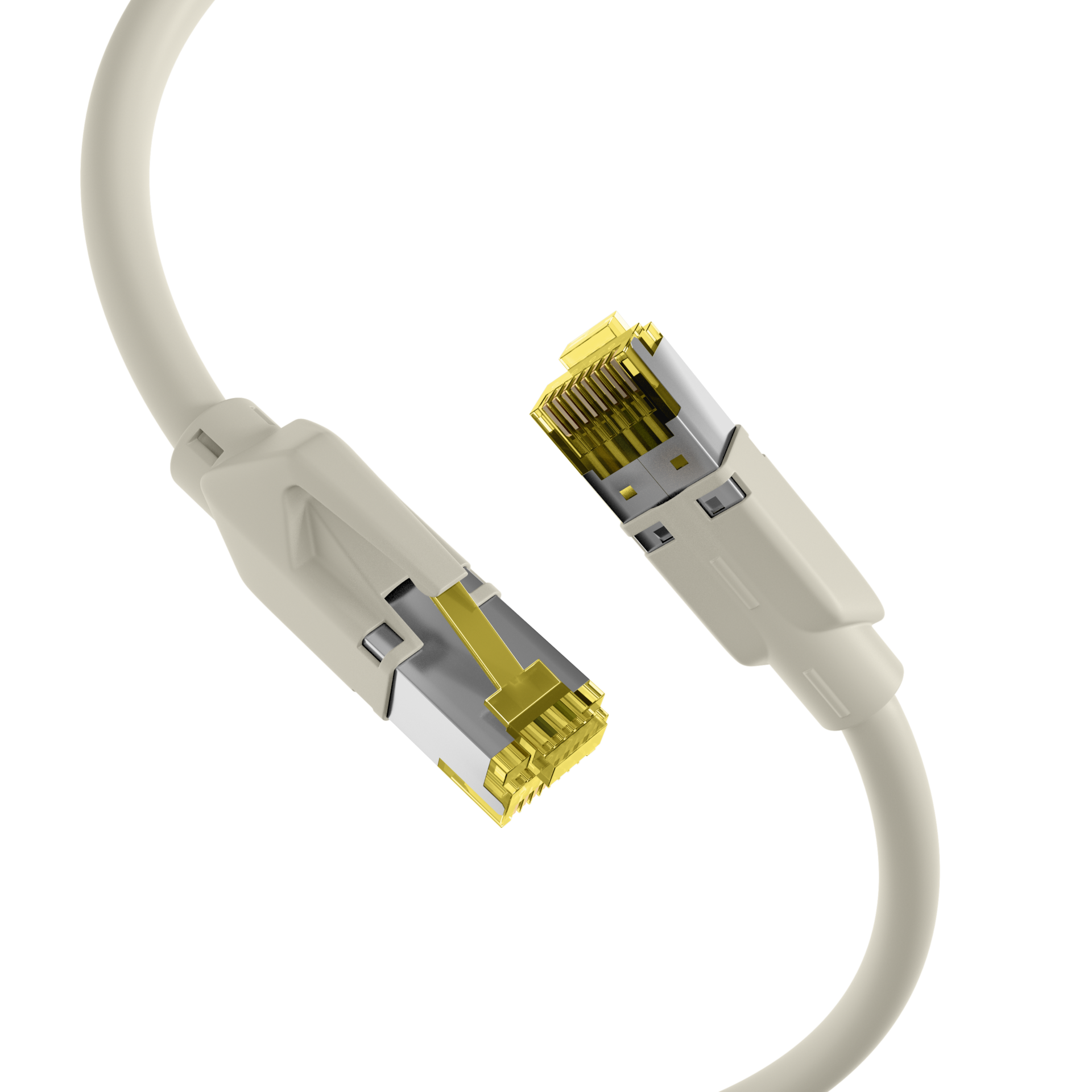 INFRALAN® RJ45 Patchkabel S/FTP, Cat.6A, TM31, UC900, 5m, grau