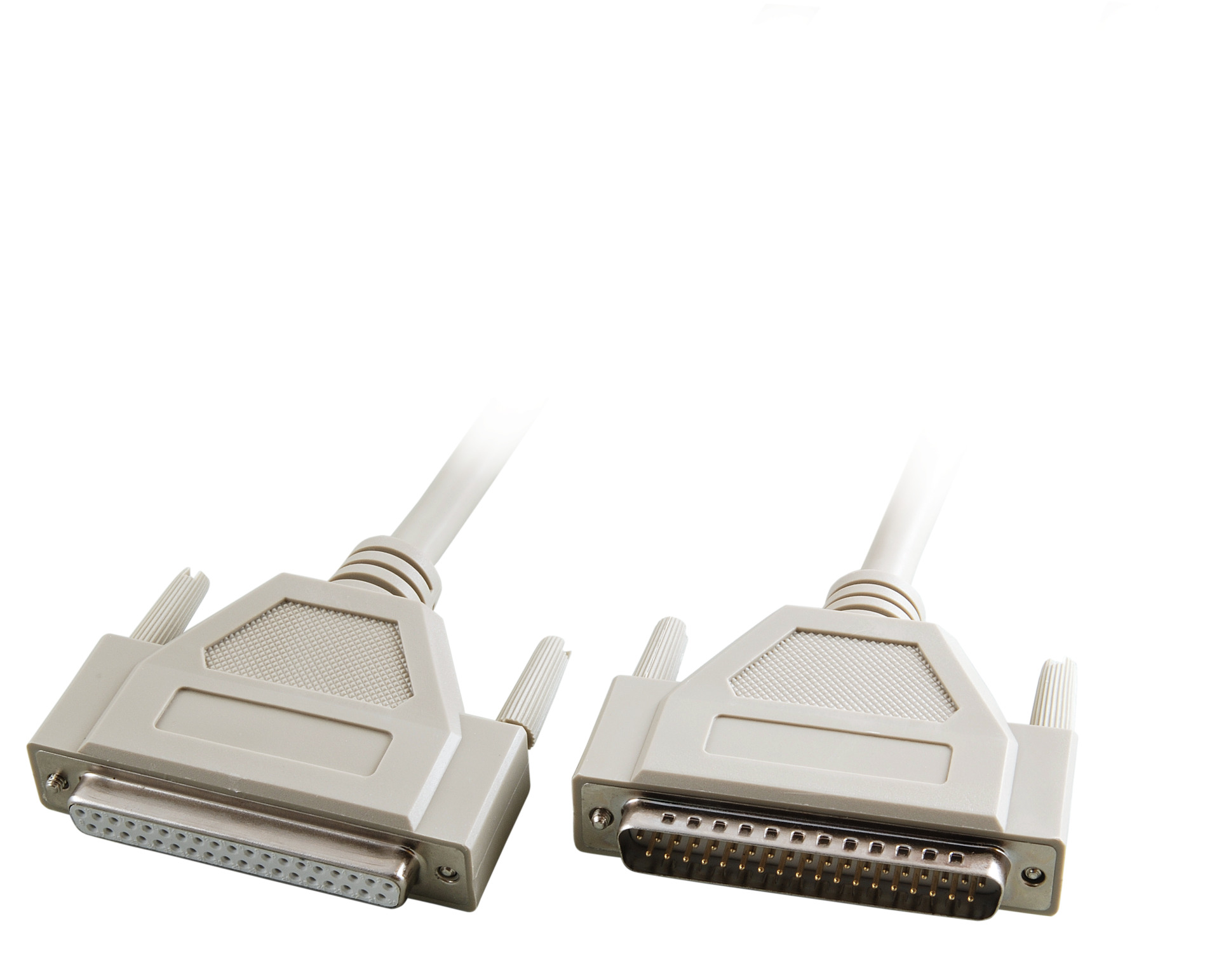 Datacable serial 1:1, 2x DSub 37, M-F, 3,0m, beige