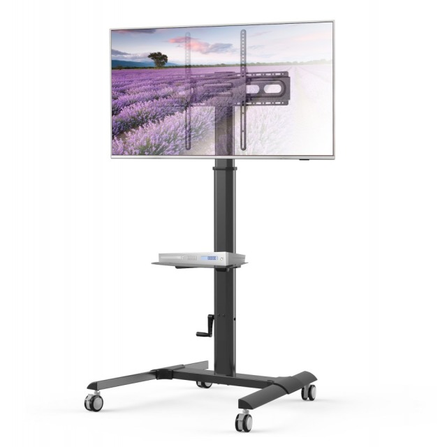 TV Trolley for LCD LED TV 32-70", Shelf, Black