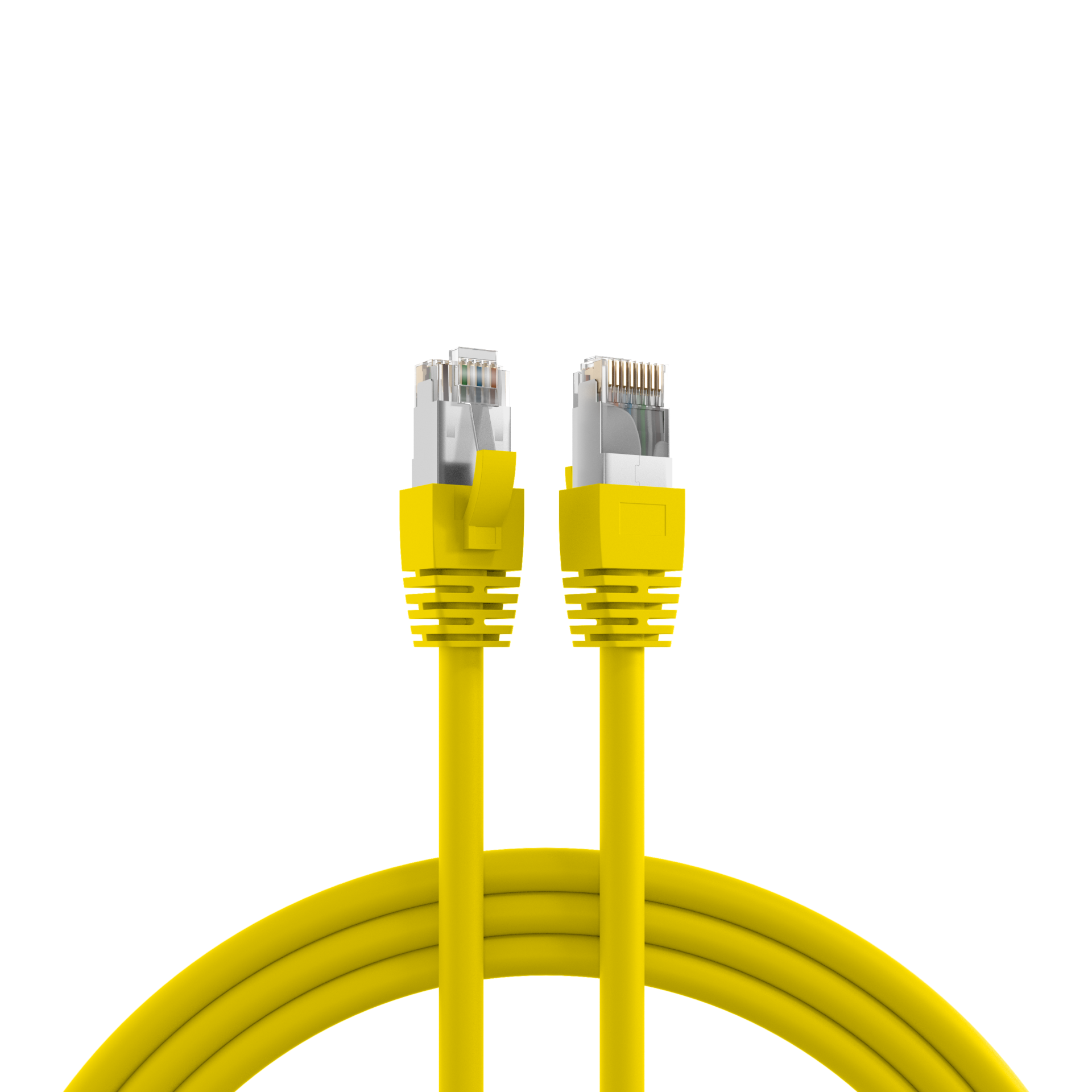 RJ45 Patch Cord Cat.8.1 S/FTP LSZH BC yellow 7,5m