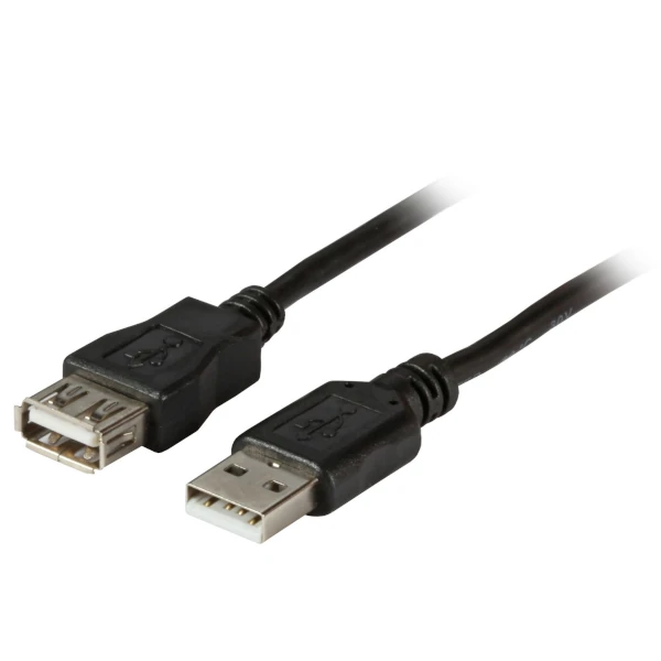 USB-Verlängerungskabel von EFB-Elektronik mit USB-A Stecker und Buchse für flexible Anschlussmöglichkeiten