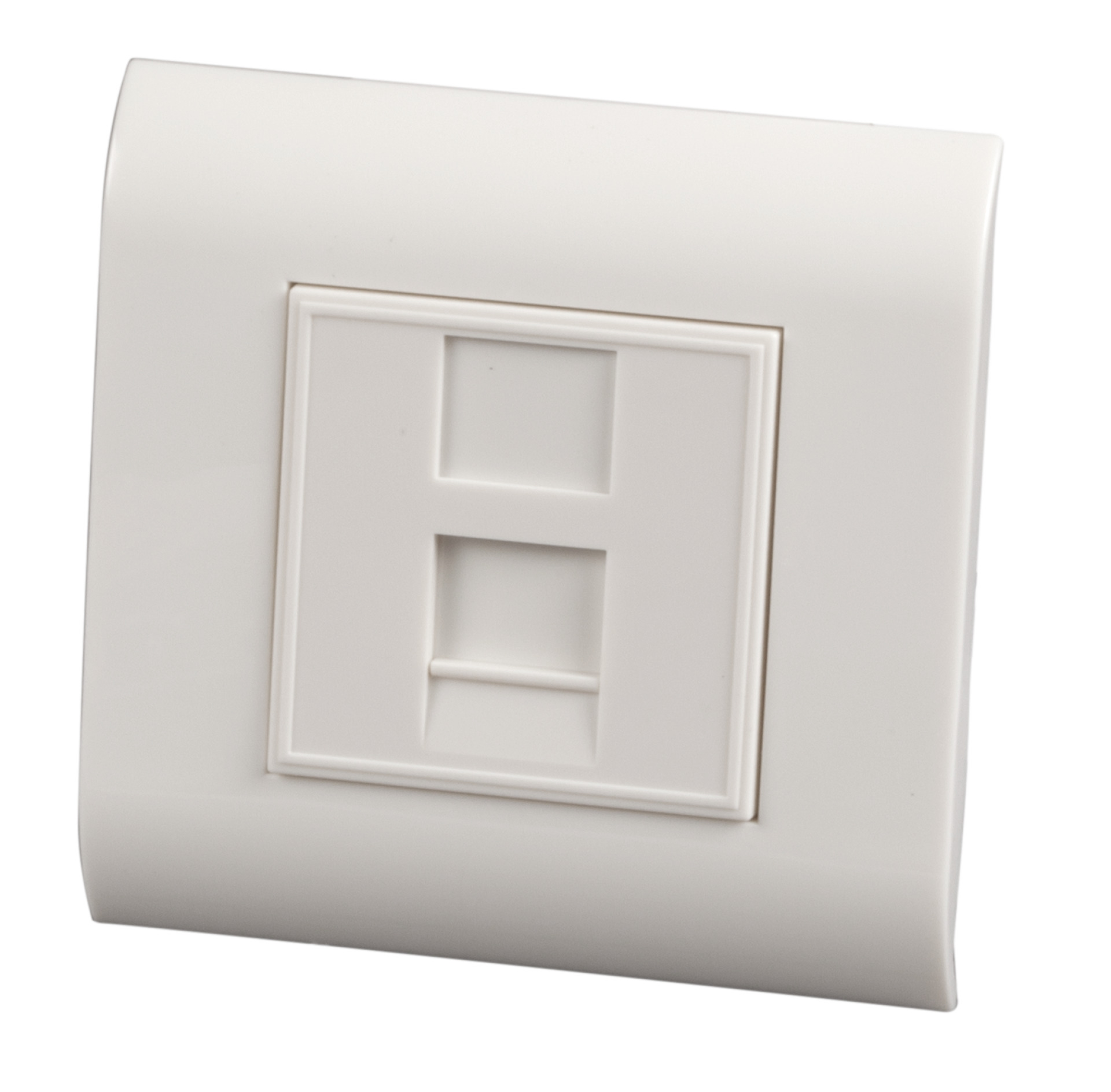 Frame Set 80x80 with central plate 45x45 for 1 Keystone, outlet direct