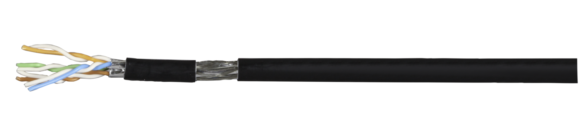 Patch cable Cat.7 PiMF UC900MHz SS26 4P FRNC-B, black