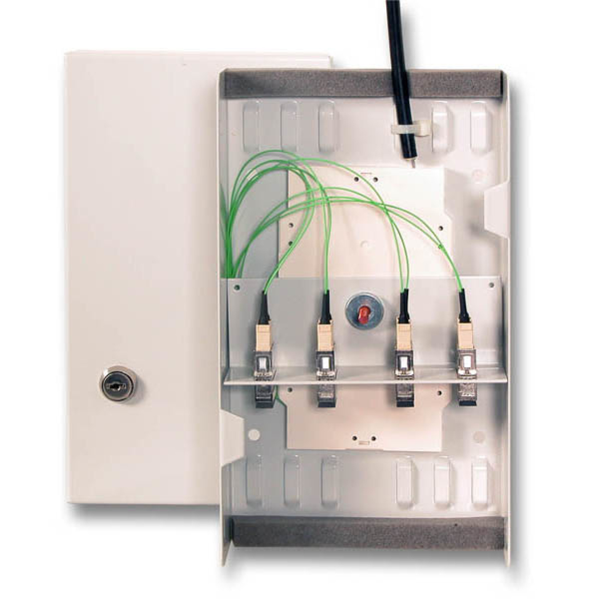 Compact splice dist. set RAL7035,W=265 x H=150 x D=55mm