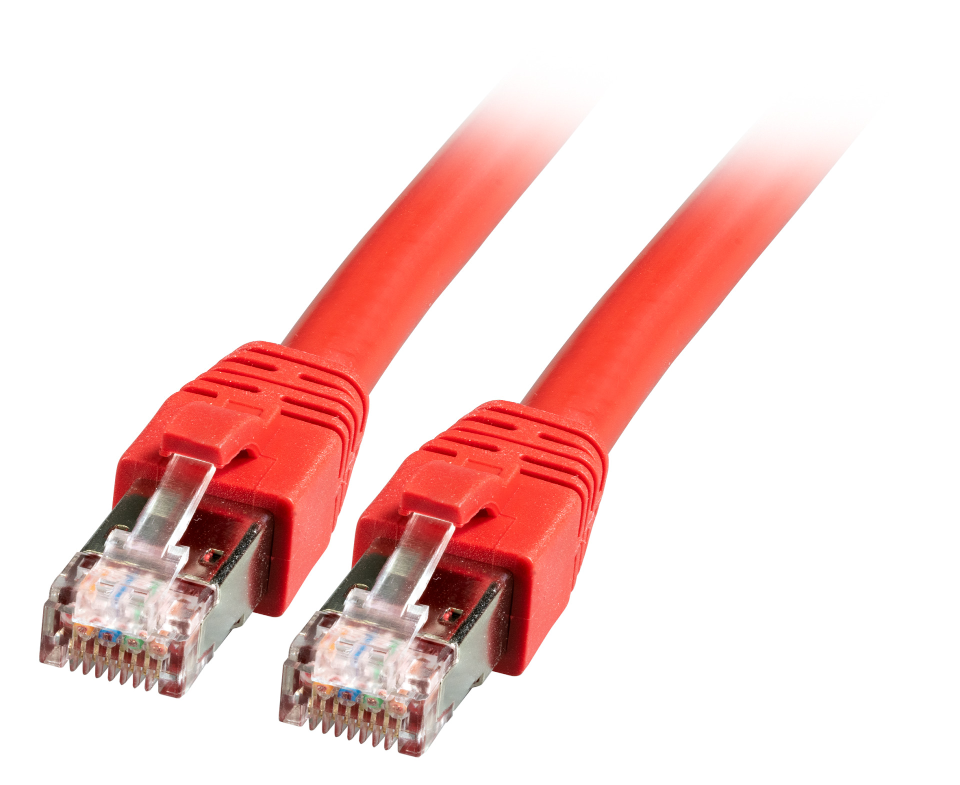 RJ45 Patchkabel S/FTP, Cat.8.1, BC, LSZH, 1m, rot