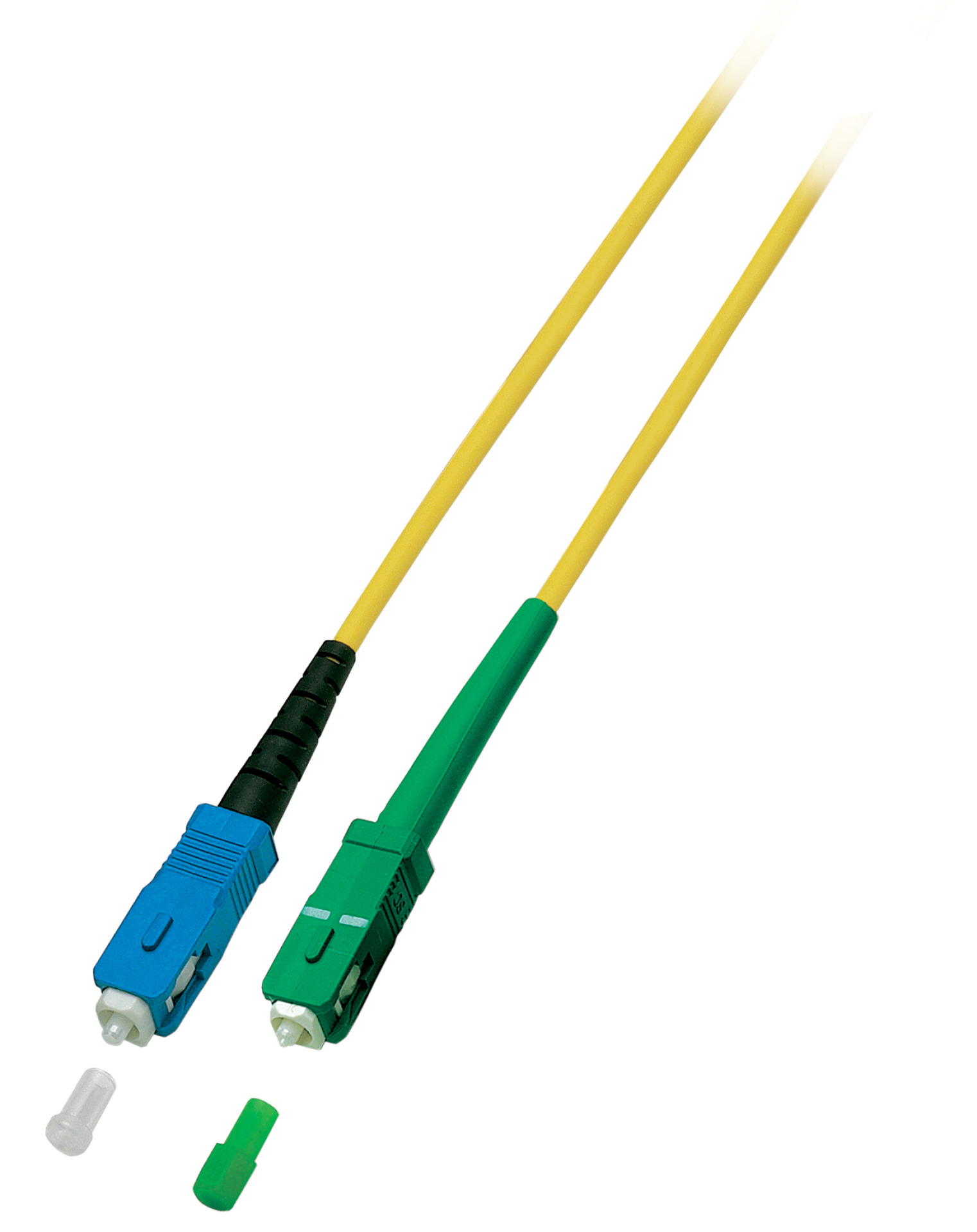 Simplex FO Patch Cable SC-SC/APC G657.A2 15m 3,0mm yellow 9/125µm