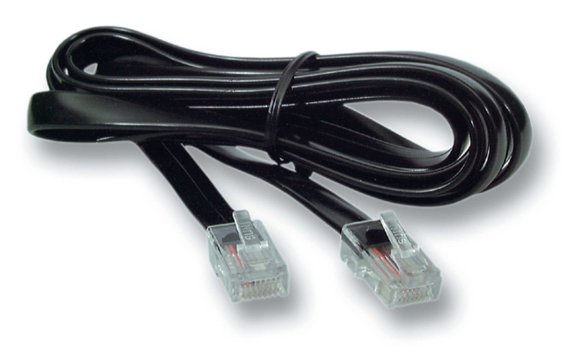 Modularkabel RJ12 (6/6) - RJ45 (8/8), ,schwarz, 5 m