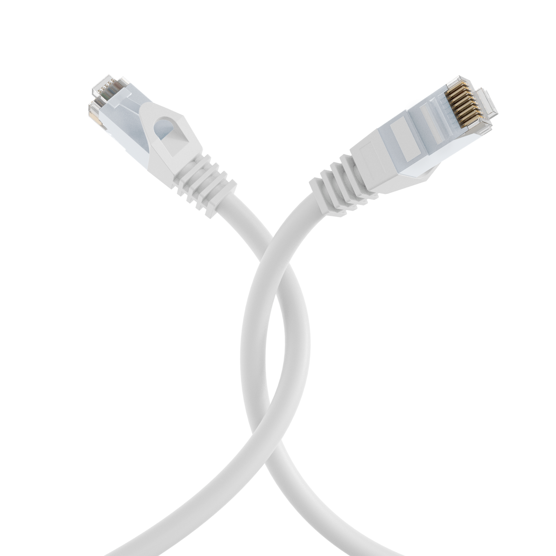 RJ45 Patch Cord Cat.6 U/UTP LSZH CCA white 25m