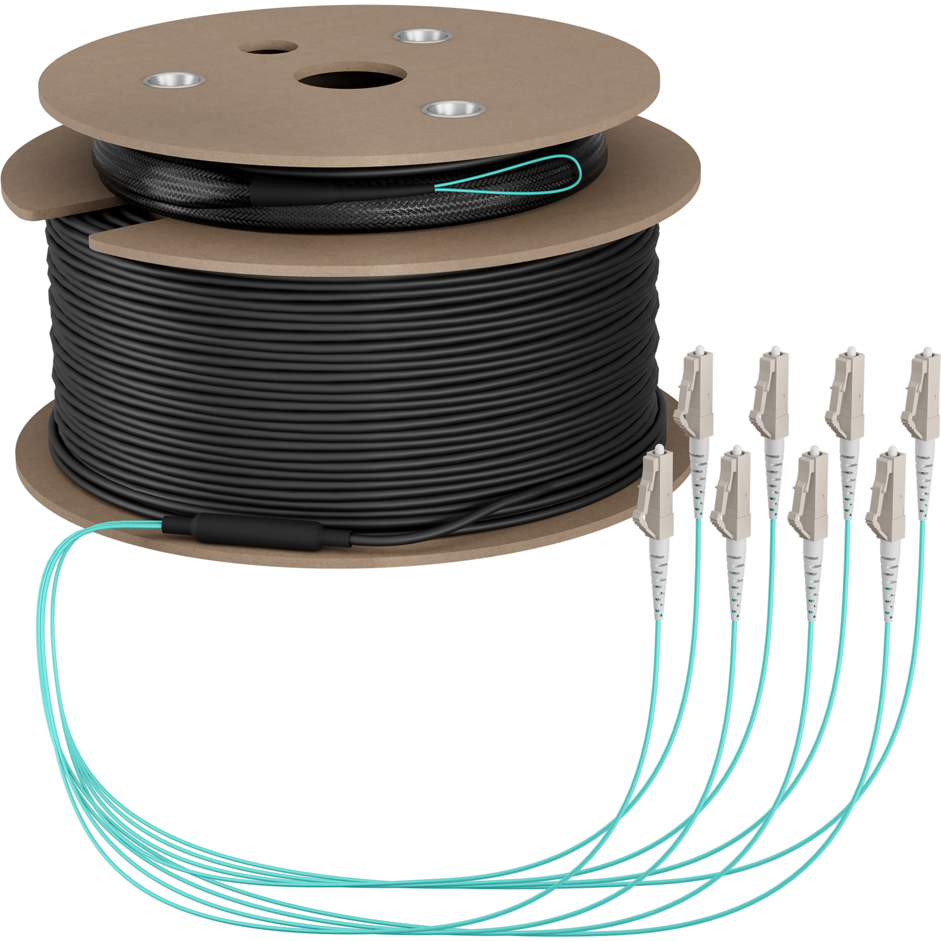 Trunk cable U-DQ(ZN)BH OM3 8G (1x8) LC-LC,170m Dca LSZH