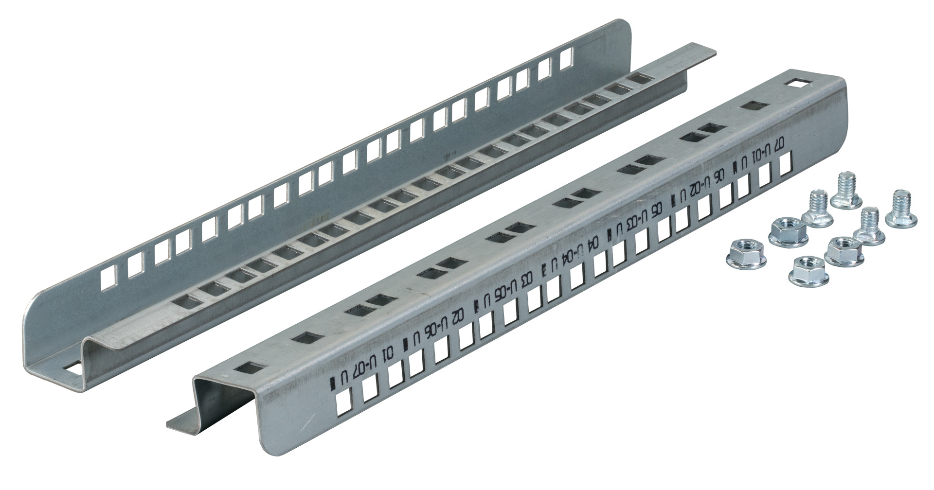 19"-Montageschienen für 12HE, Set mit 2 Stück