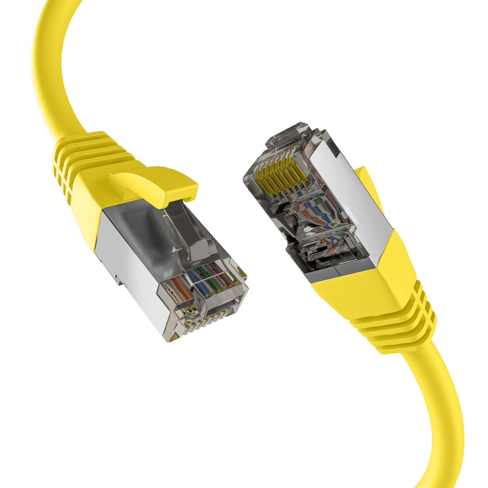 CAT8.1 GELB 5m RJ45 PATCHKABEL S/FTP PIMF,LSZH 2000MHZ 40GB NETZWERKKABEL
