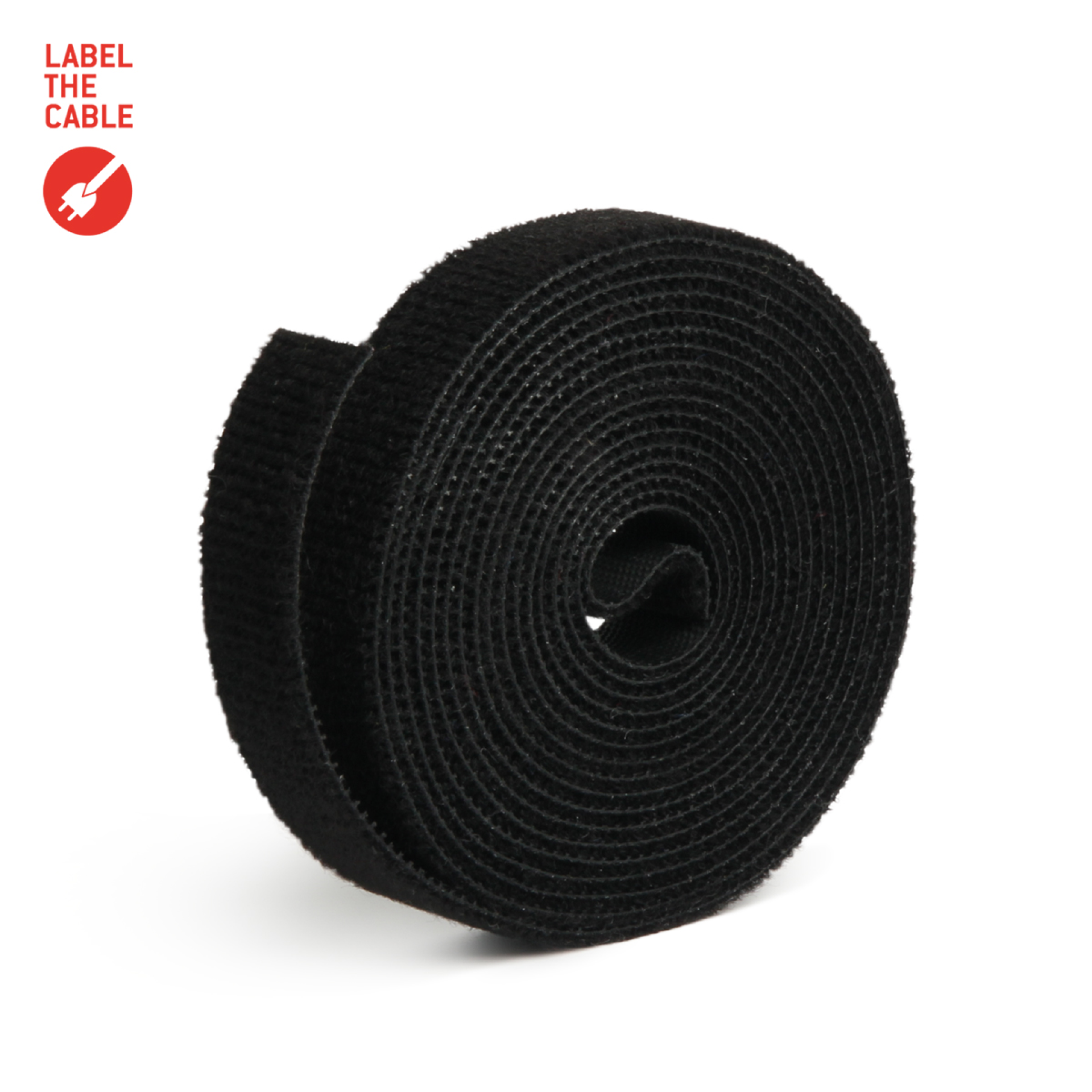 LTC ROLL STRAP, double sided hook and loop roll 3m black