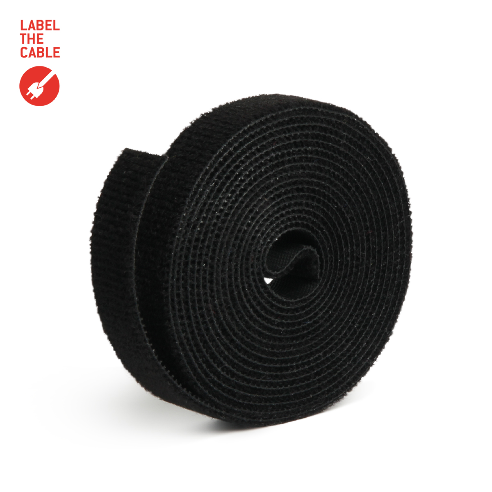 LTC ROLL STRAP, Doppelseitige Klettbandrolle 3m schwarz