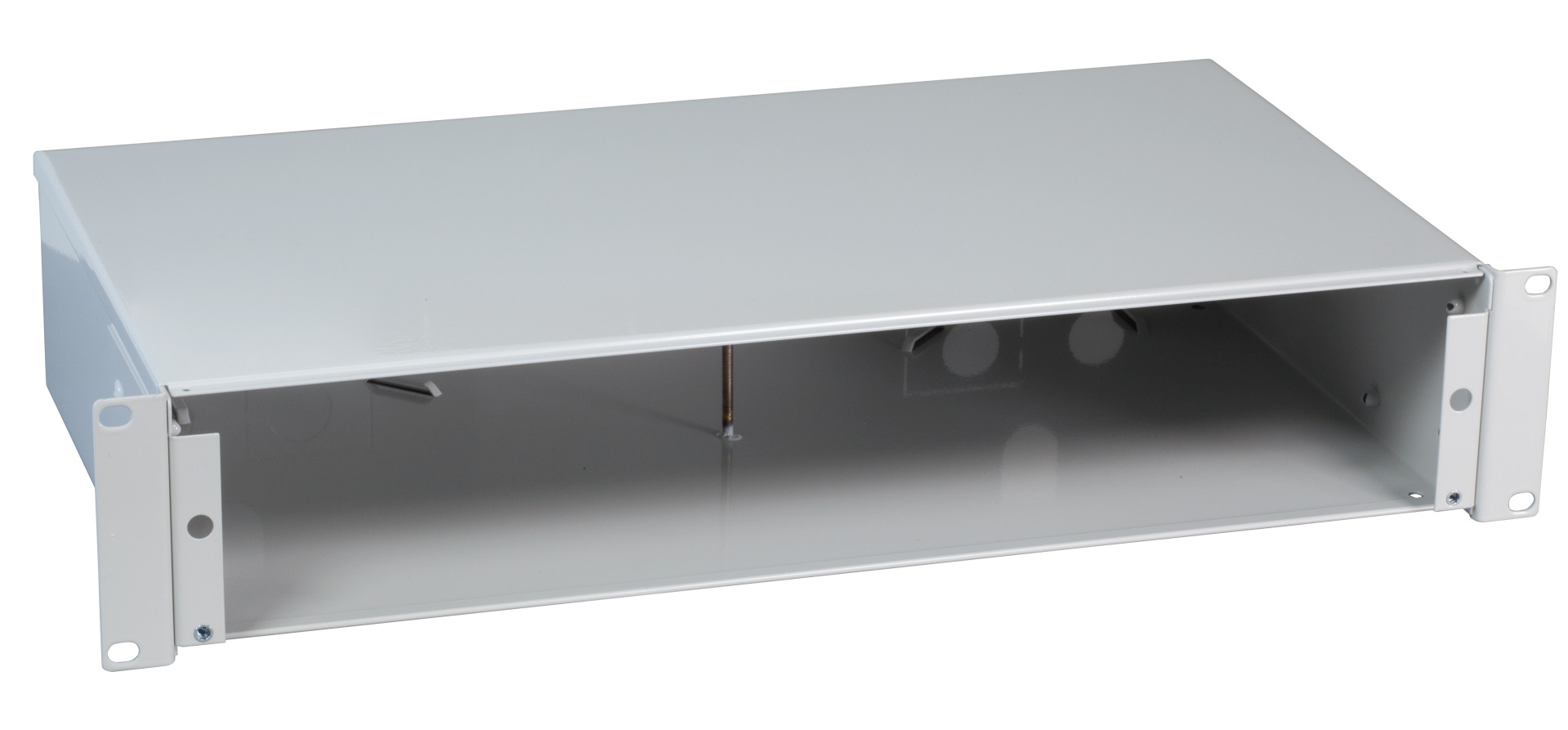 LWL Splice box not extendible 2U, 19 " RAL7035 without front panel