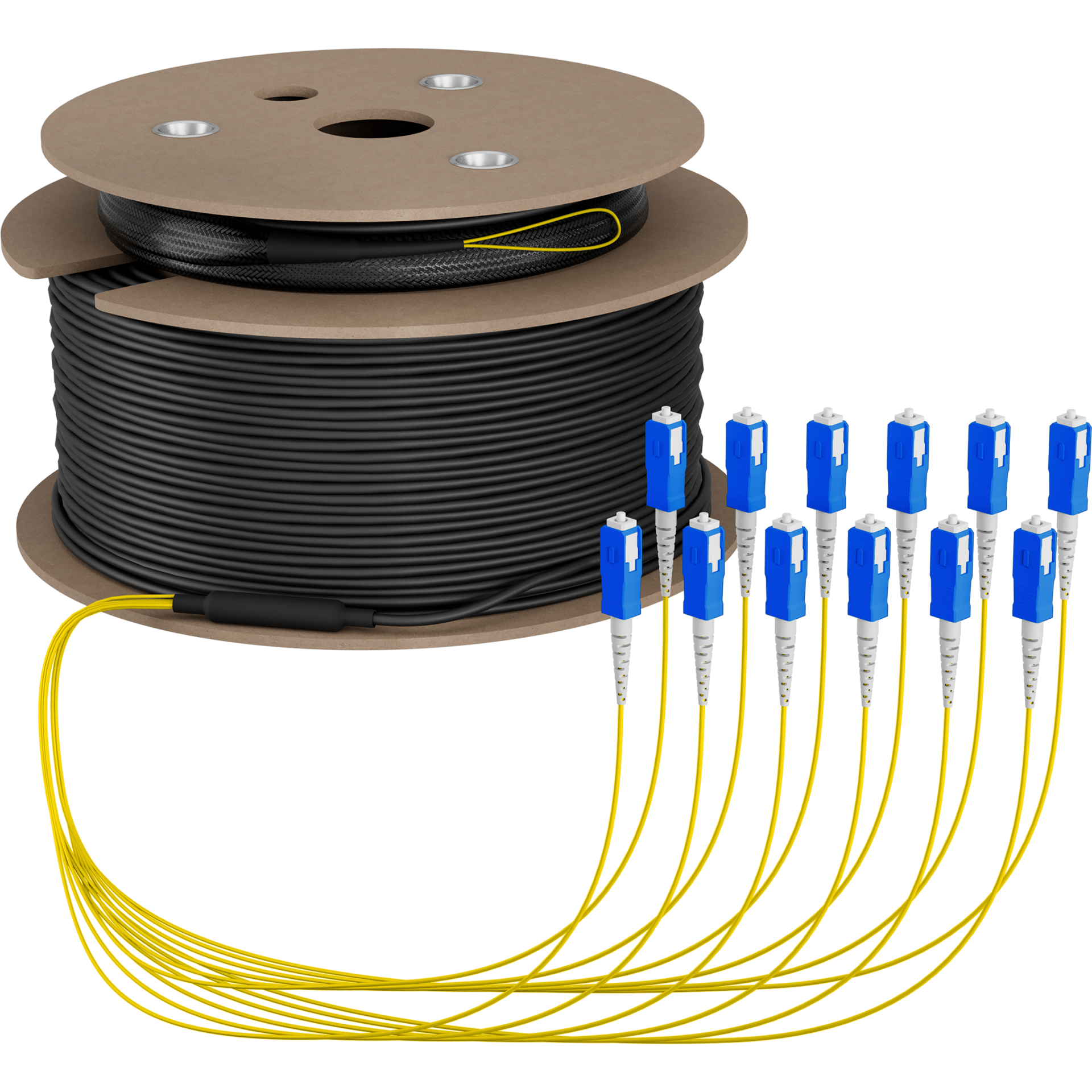 Trunkkabel U-DQ(ZN)BH OS2 12E (1x12) SC-SC,170m Dca LSZH