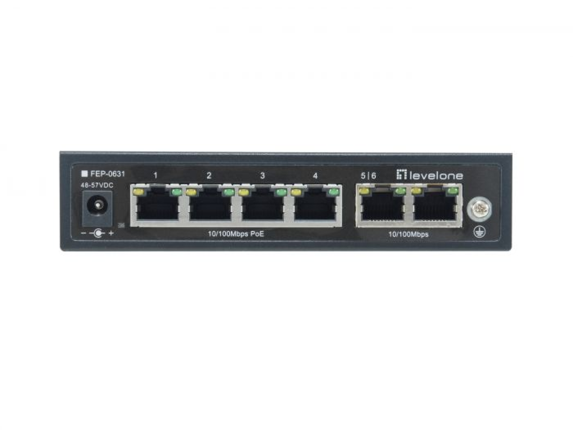 6-Port Fast Ethernet 4-Port PoE 802.3af/at