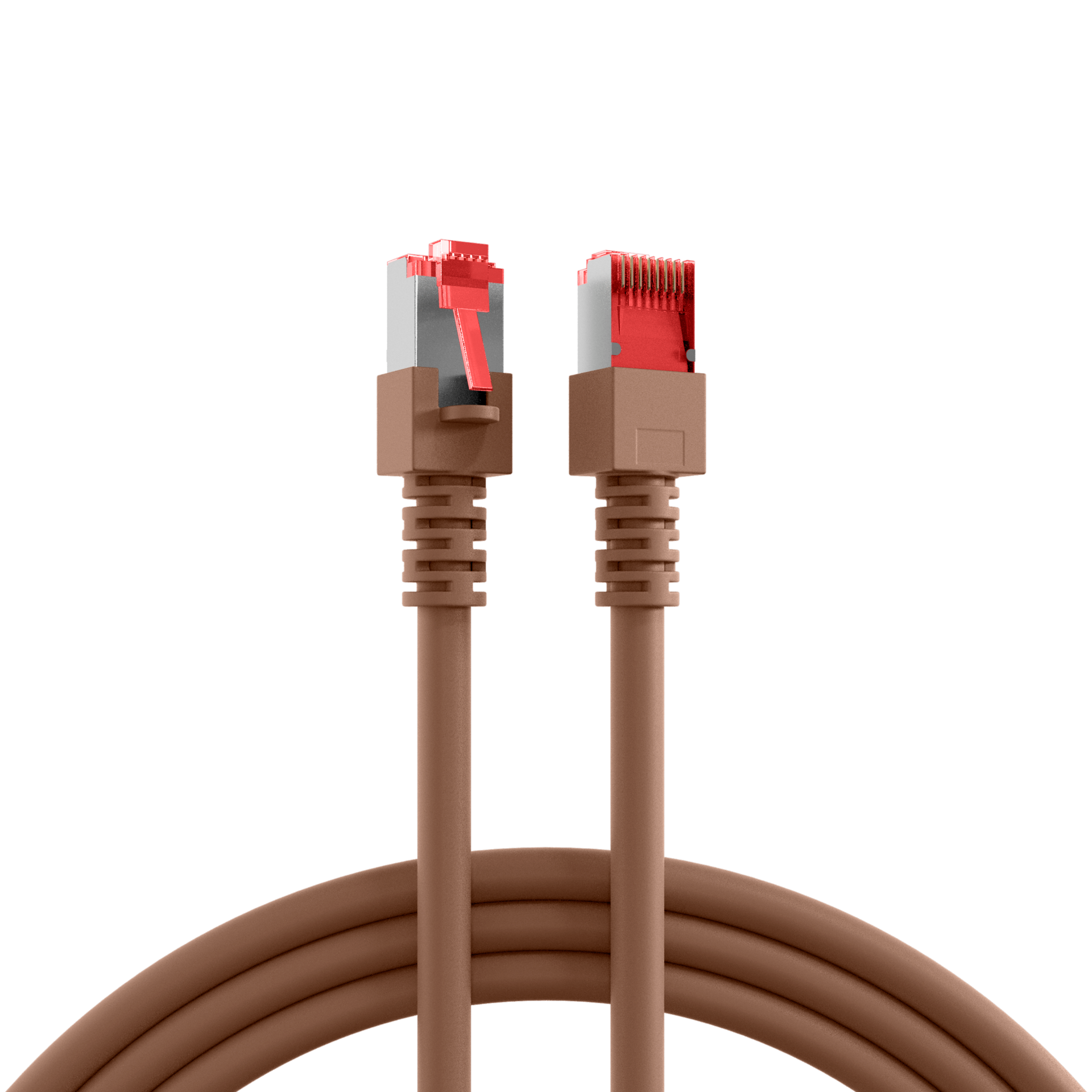 RJ45 Patch Cord Cat.6 S/FTP LSZH brown 1m