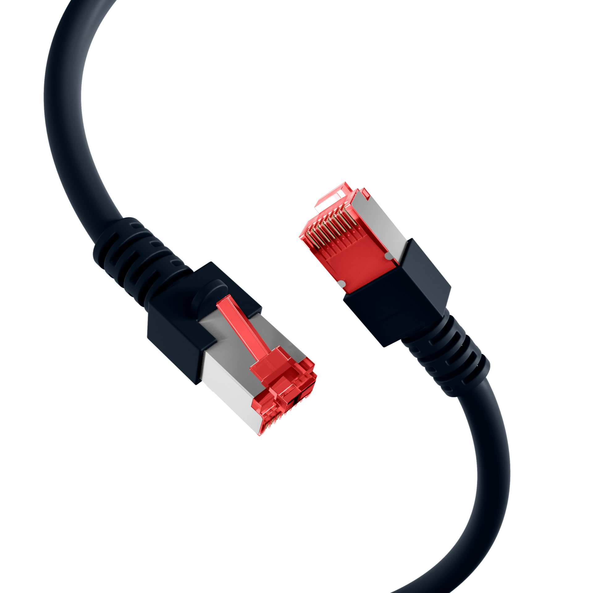 RJ45 Patchkabel Cat.6 S/FTP LSZH  schwarz 0,25m