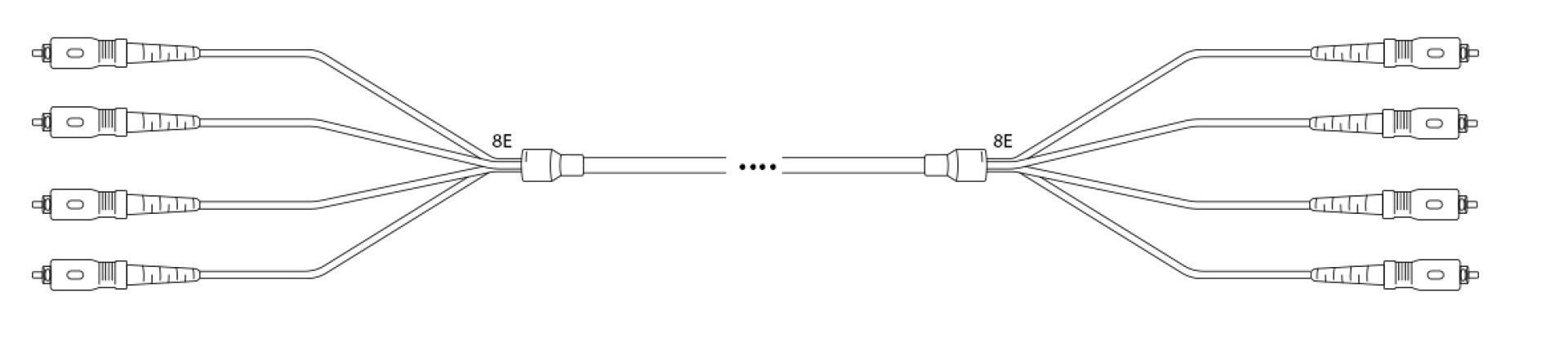 Breakout I-V(ZN) HH OS2 9/125µm SC/SC 12E 1,0m