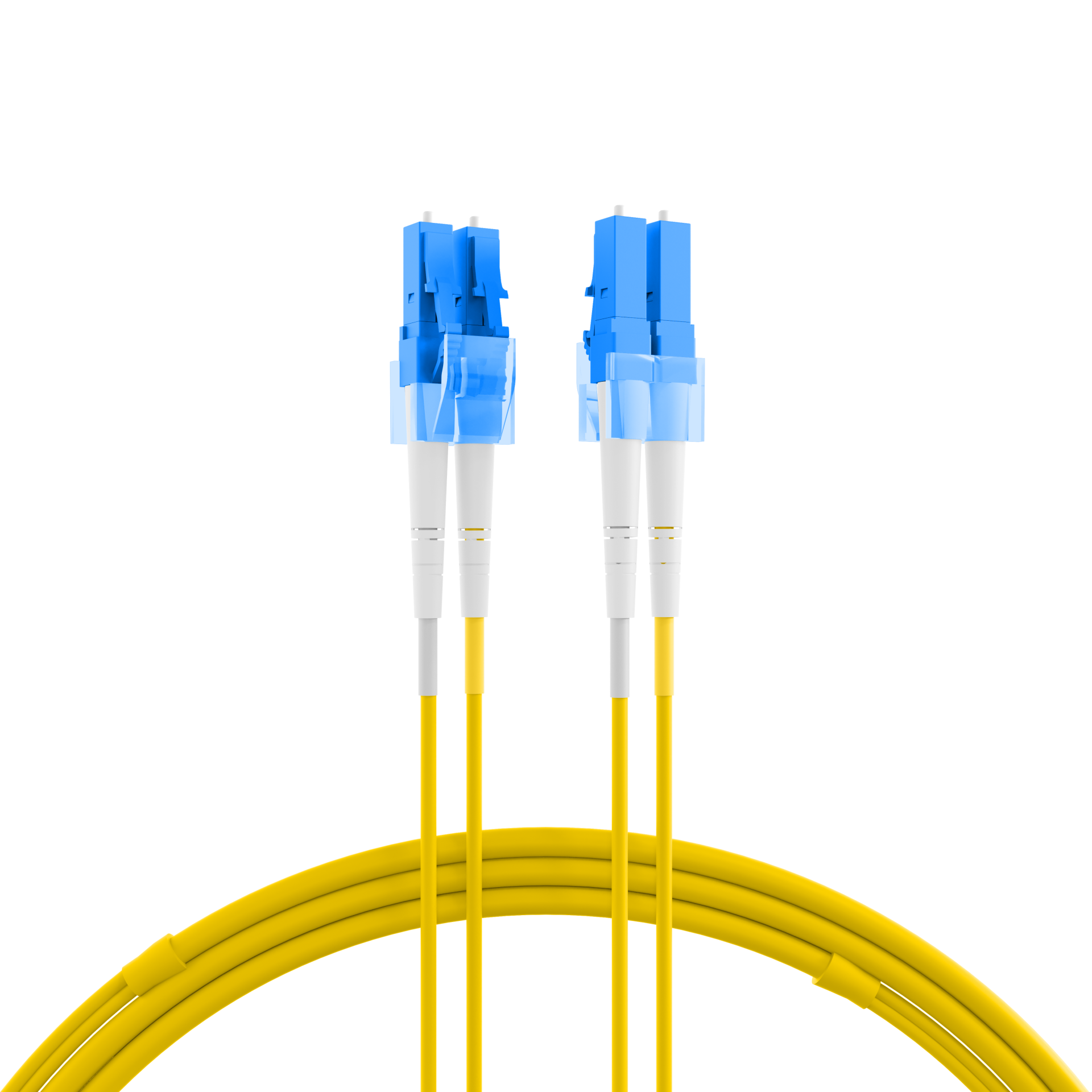 Duplex Patchkabel LC-LC OS2 G652D 10m LSZH 2mm gelb