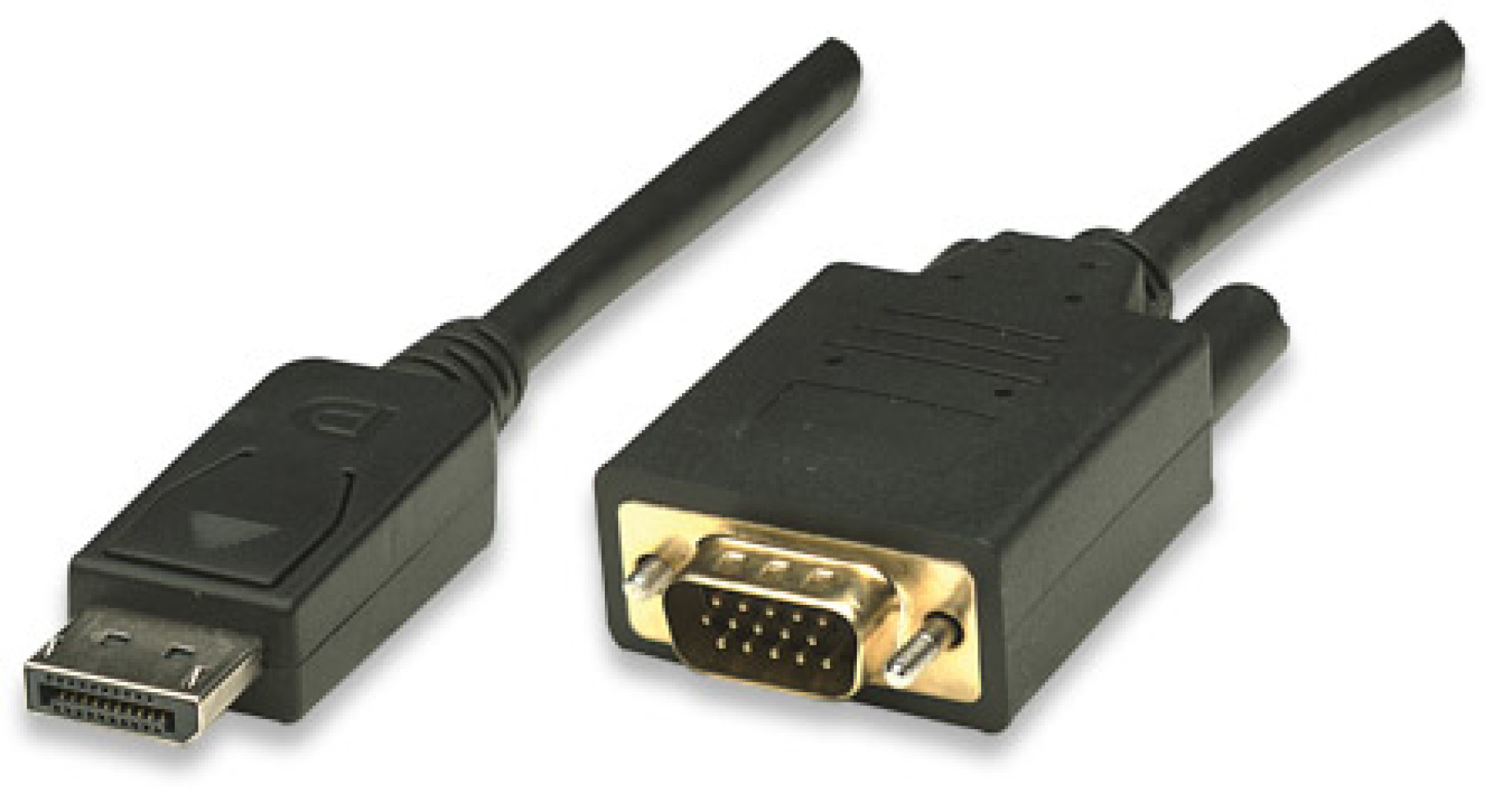 DisplayPort auf VGA Konverterkabel, schwarz, 1,8 m