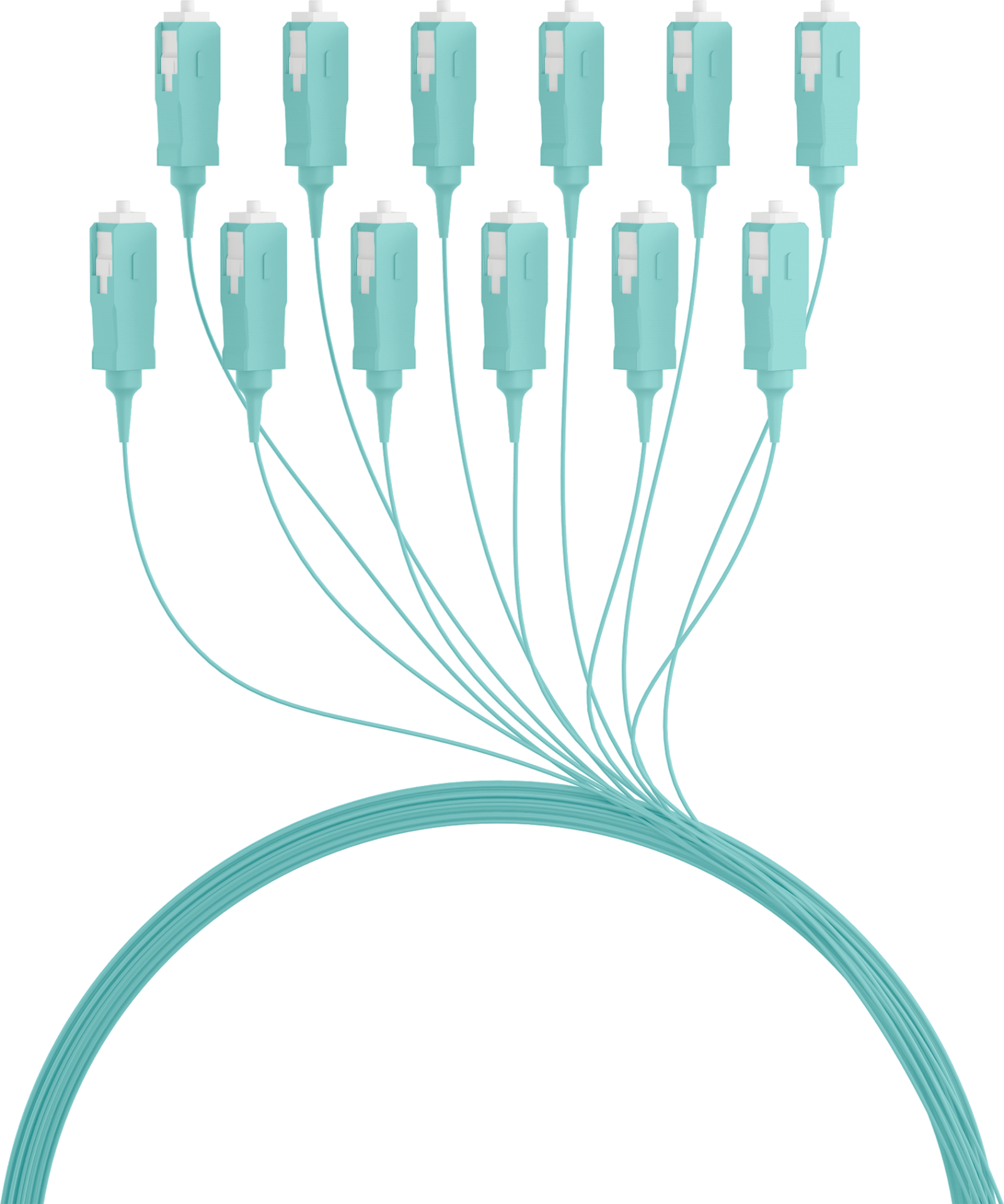 Faserpigtail SC OM3 -Aqua 2m - 1 Stück