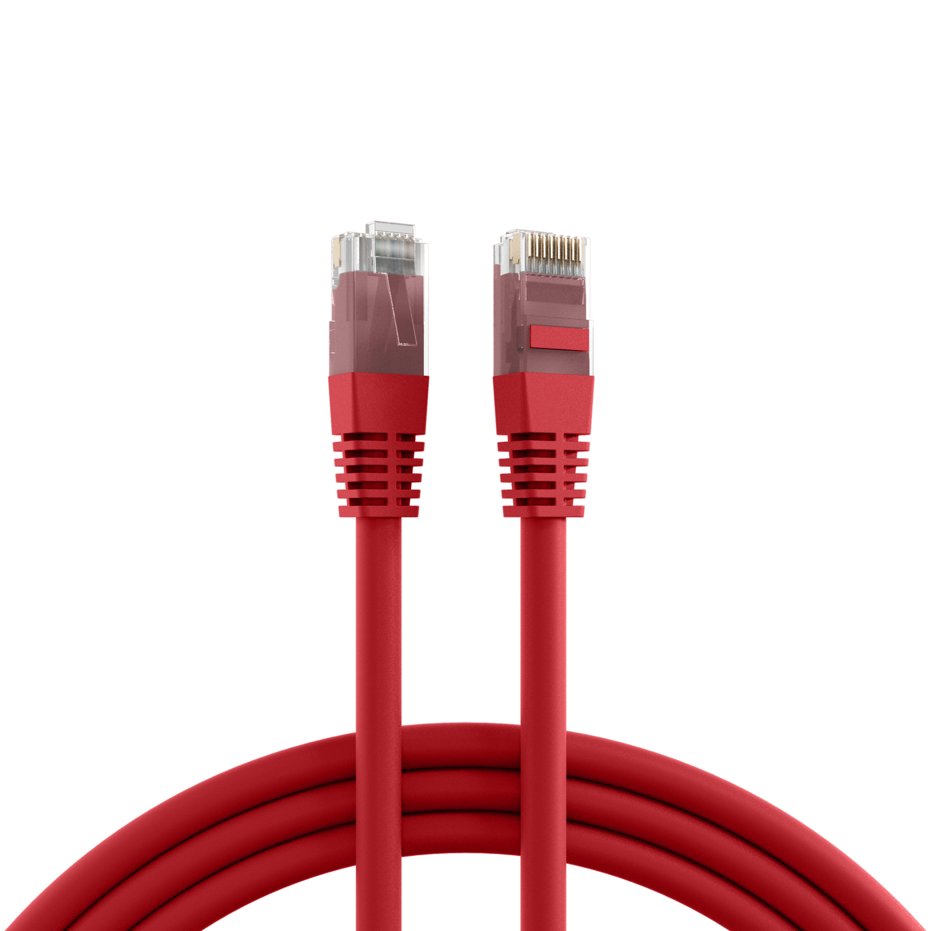 RJ45 Patch Cord Cat.5e U/UTP PVC CCA red 25m