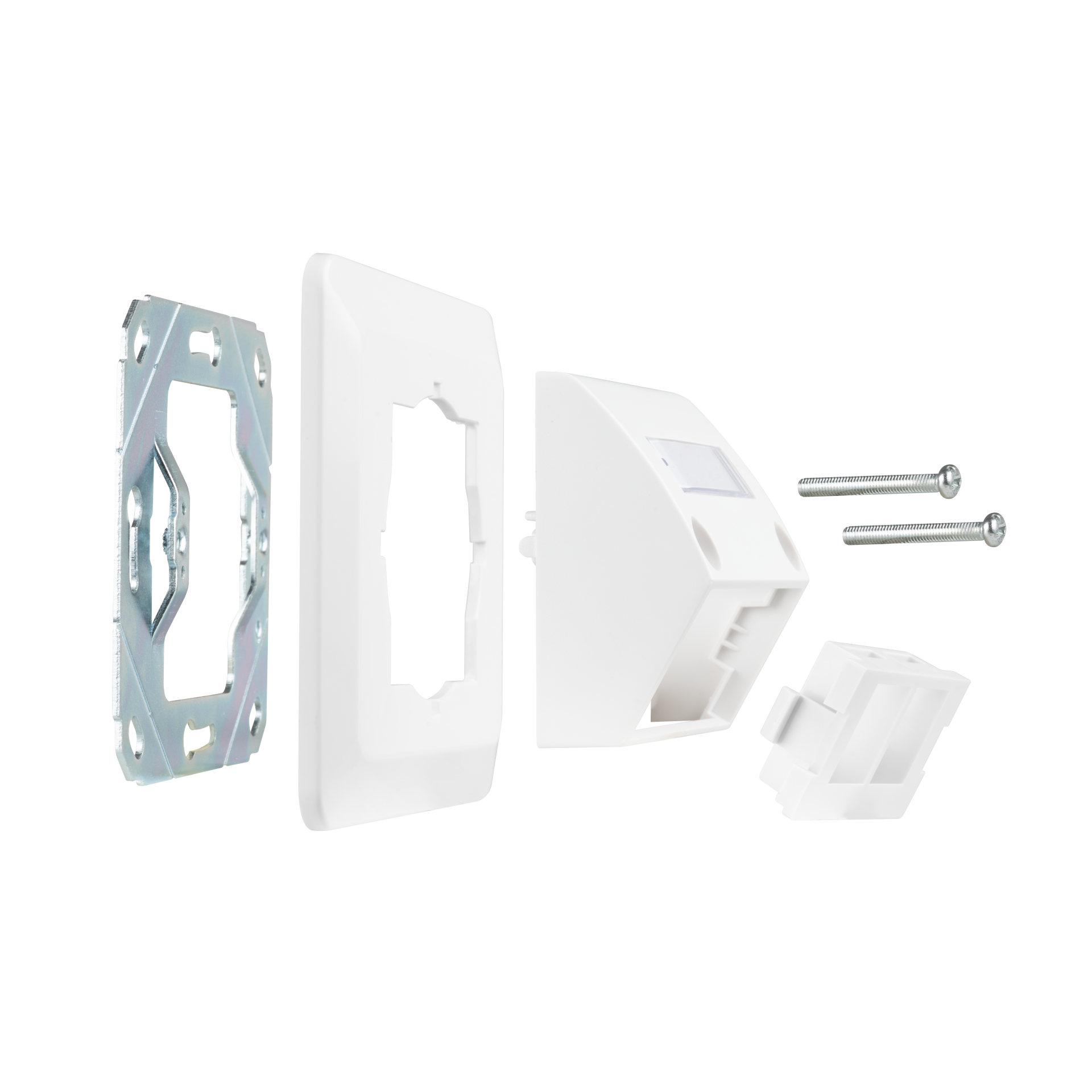 Multifunctional frame set with 1- +2-port adapter Keystone Format(HDMI,USB,RJ45)