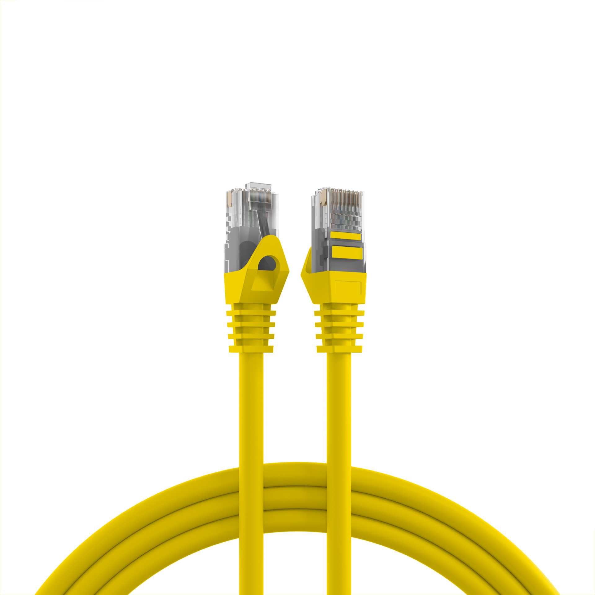 RJ45 Patchkabel Cat.5e U/UTP LSZH  CCA AWG24/7 gelb 0,5m