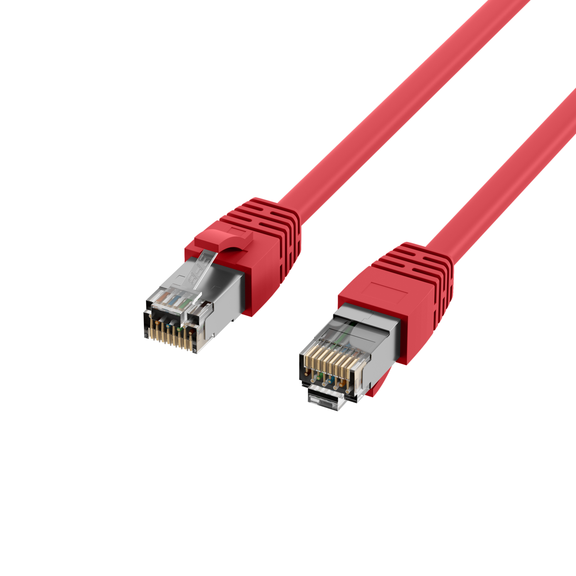 RJ45 Patchkabel Cat.8.1 S/FTP LSZH BC rot 0,5m