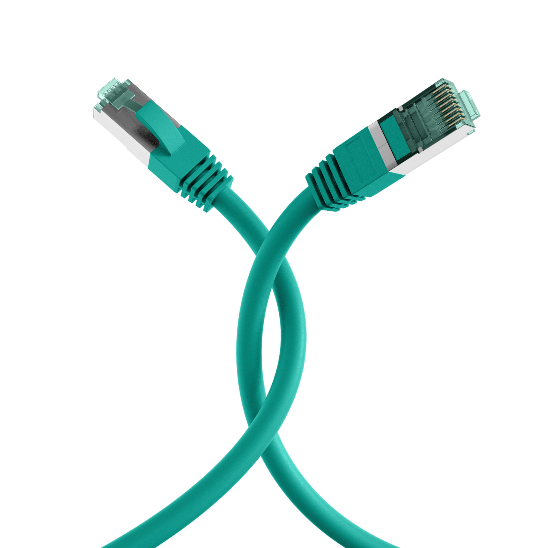 RJ45 Patch Cord Cat.6A S/FTP LSZH green 40m