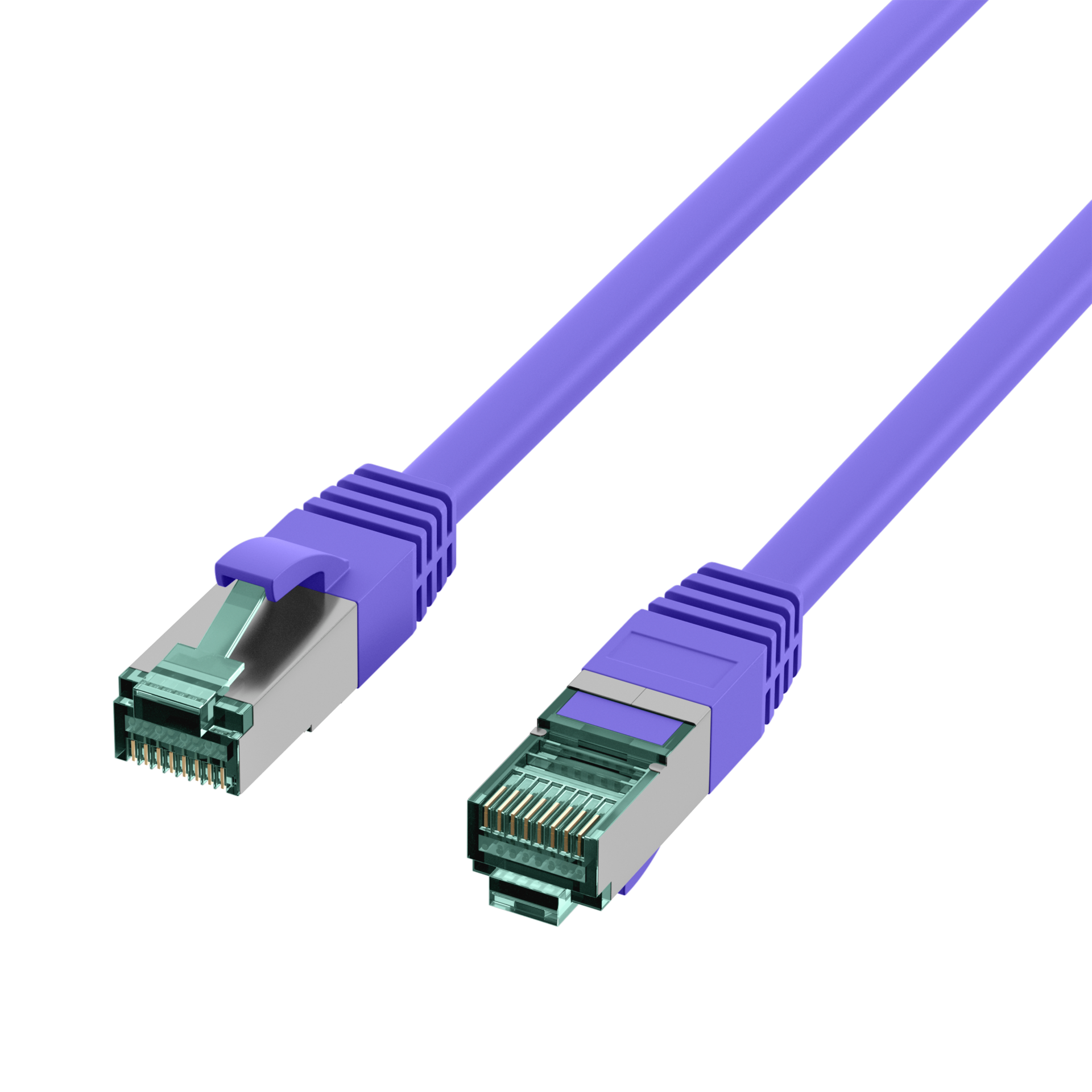 RJ45 Patchkabel Cat.6A S/FTP LSZH  violett 3m