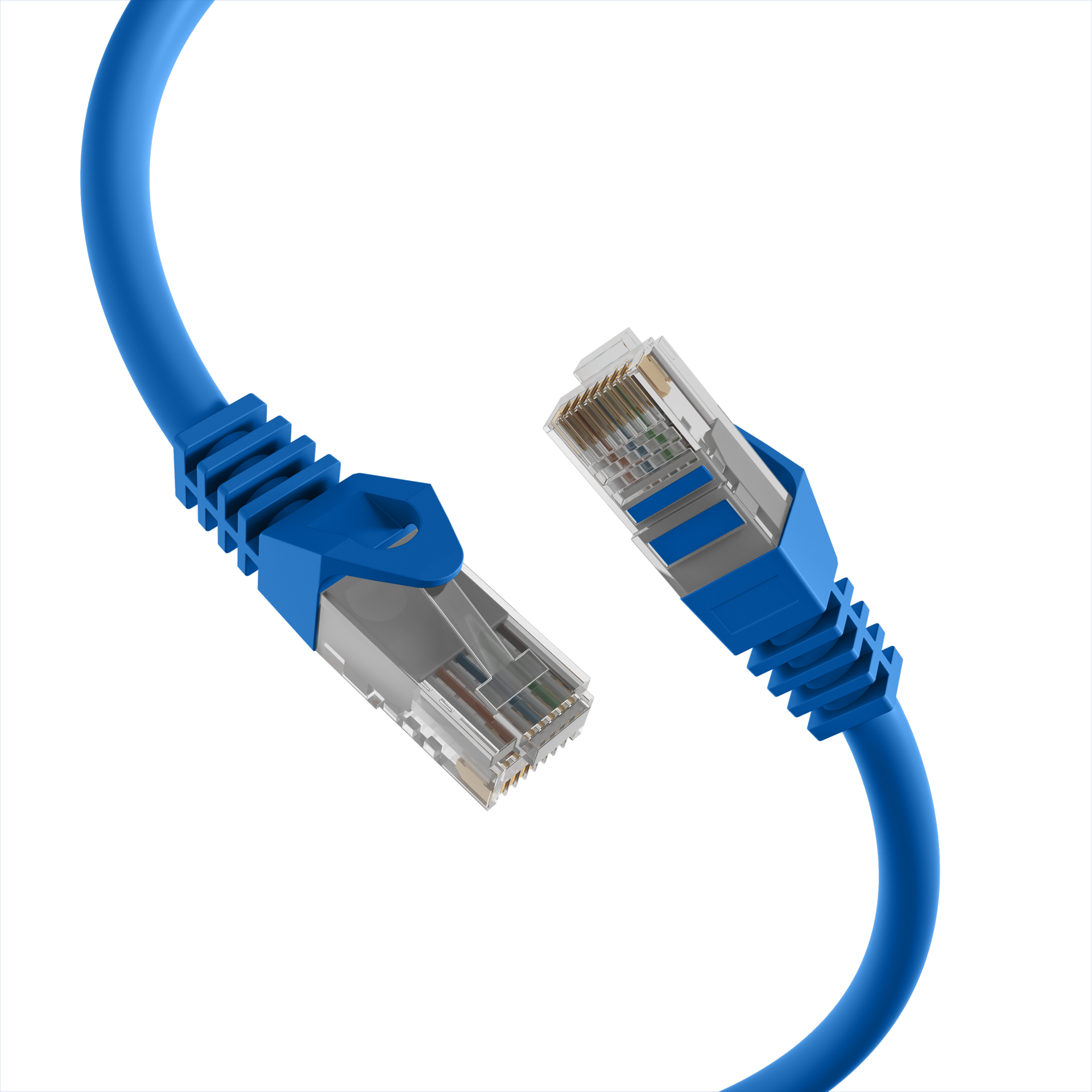 RJ45 Patchkabel Cat.5e U/UTP LSZH  CCA AWG24/7 blau 7,5m