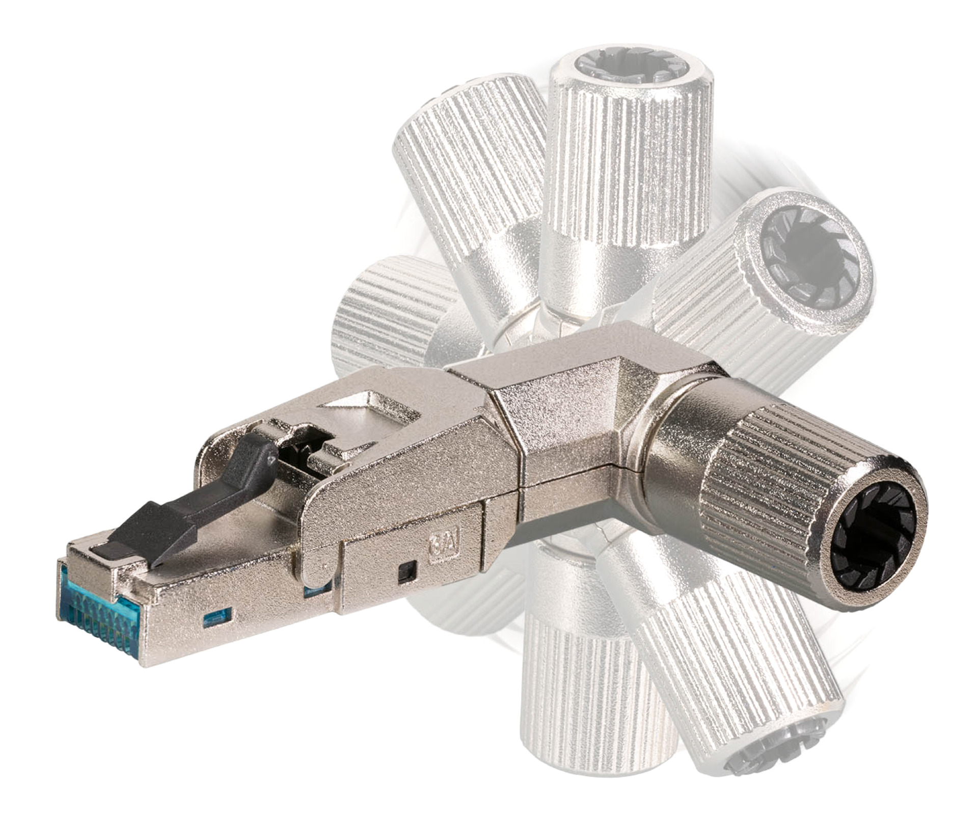 INFRALAN® RJ45 Premium Stecker Cat.6A/ClassEA, feldkonfektionierbar, vollmetall