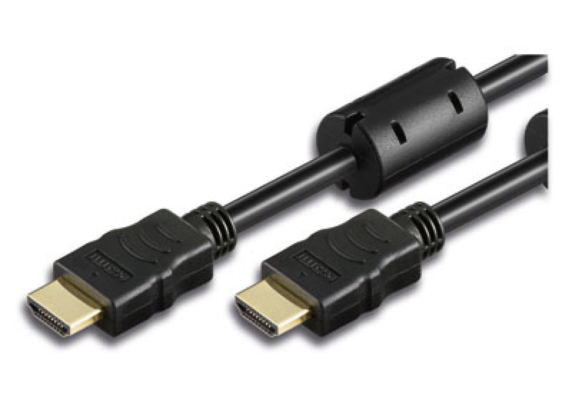 HDMI Kabel High Speed mit Ethernet Schwarz mit Ferrit 2 m