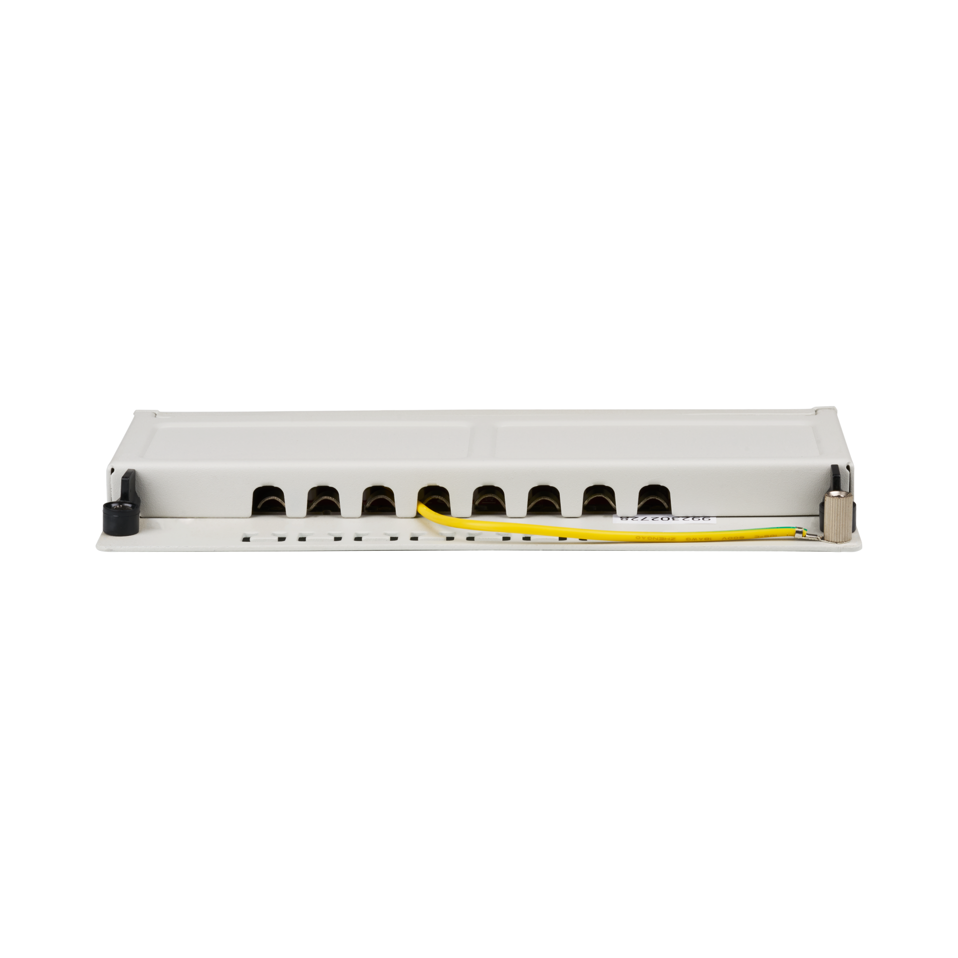 Mini-Patchpanel STP 8xRJ45 Cat.6A, 10“ 0,5U, RAL7035 grey