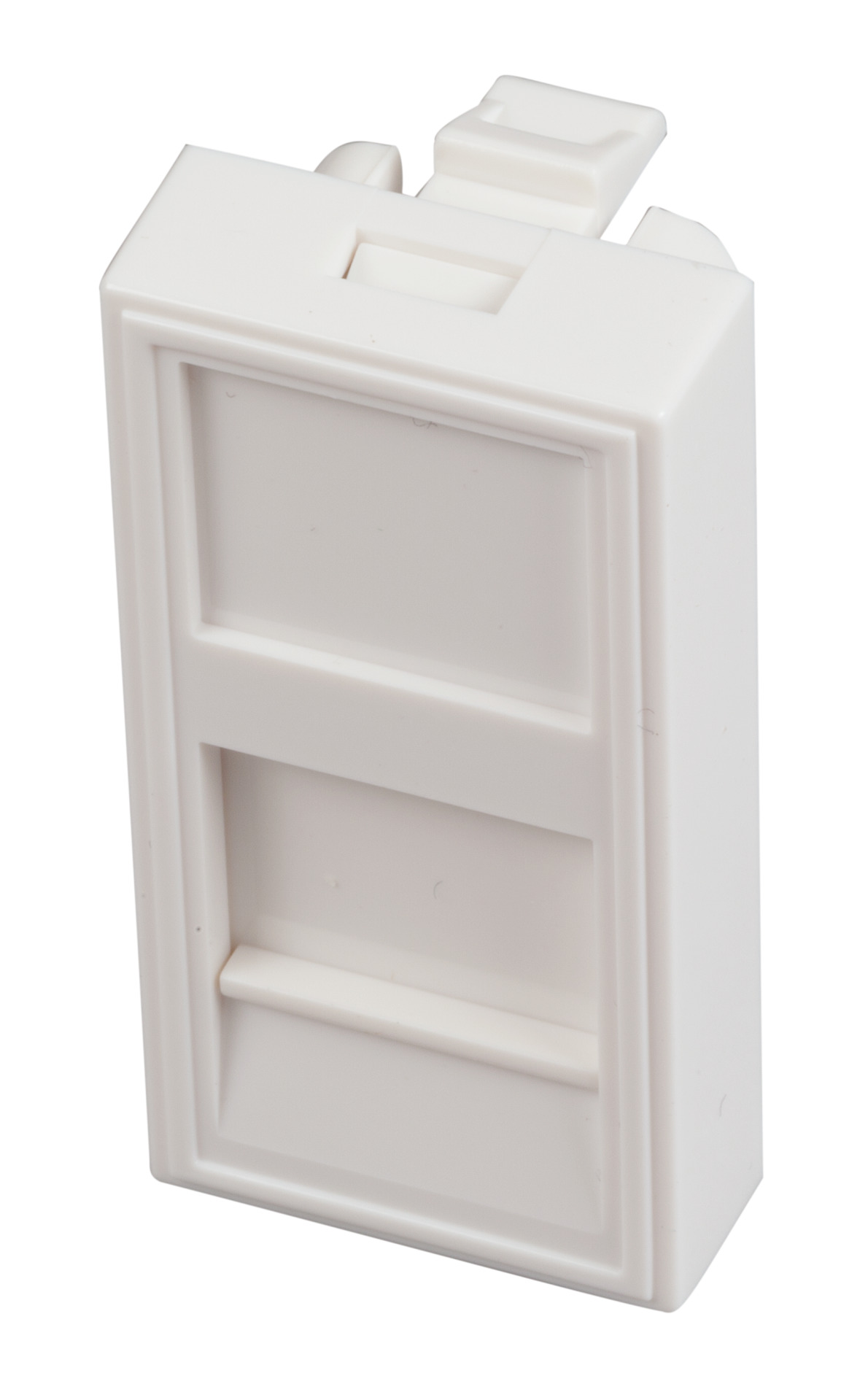 Central plate 22.5x45mm for 1 keystone, outlet direct