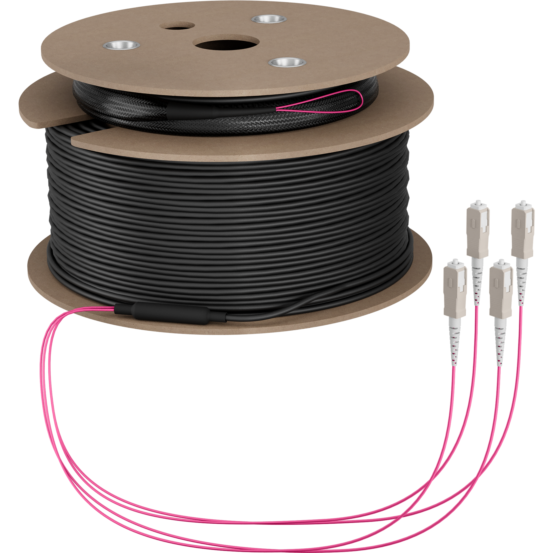 Trunk cable U-DQ(ZN)BH OM4 4G (1x4) SC-SC,110m Dca LSZH