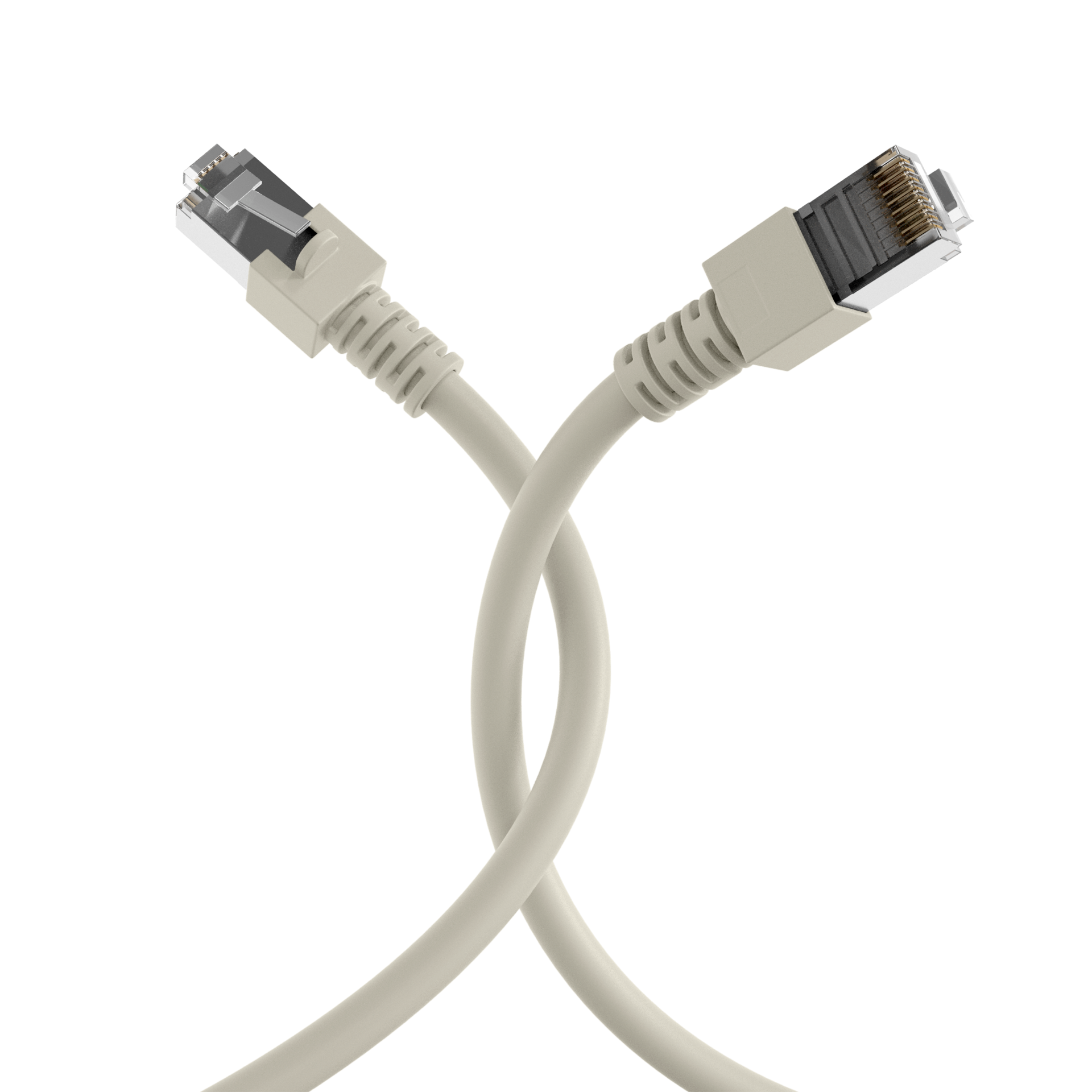 RJ45 Patch Cord Cat.5e SF/UTP PVC CCA grey 0,5m