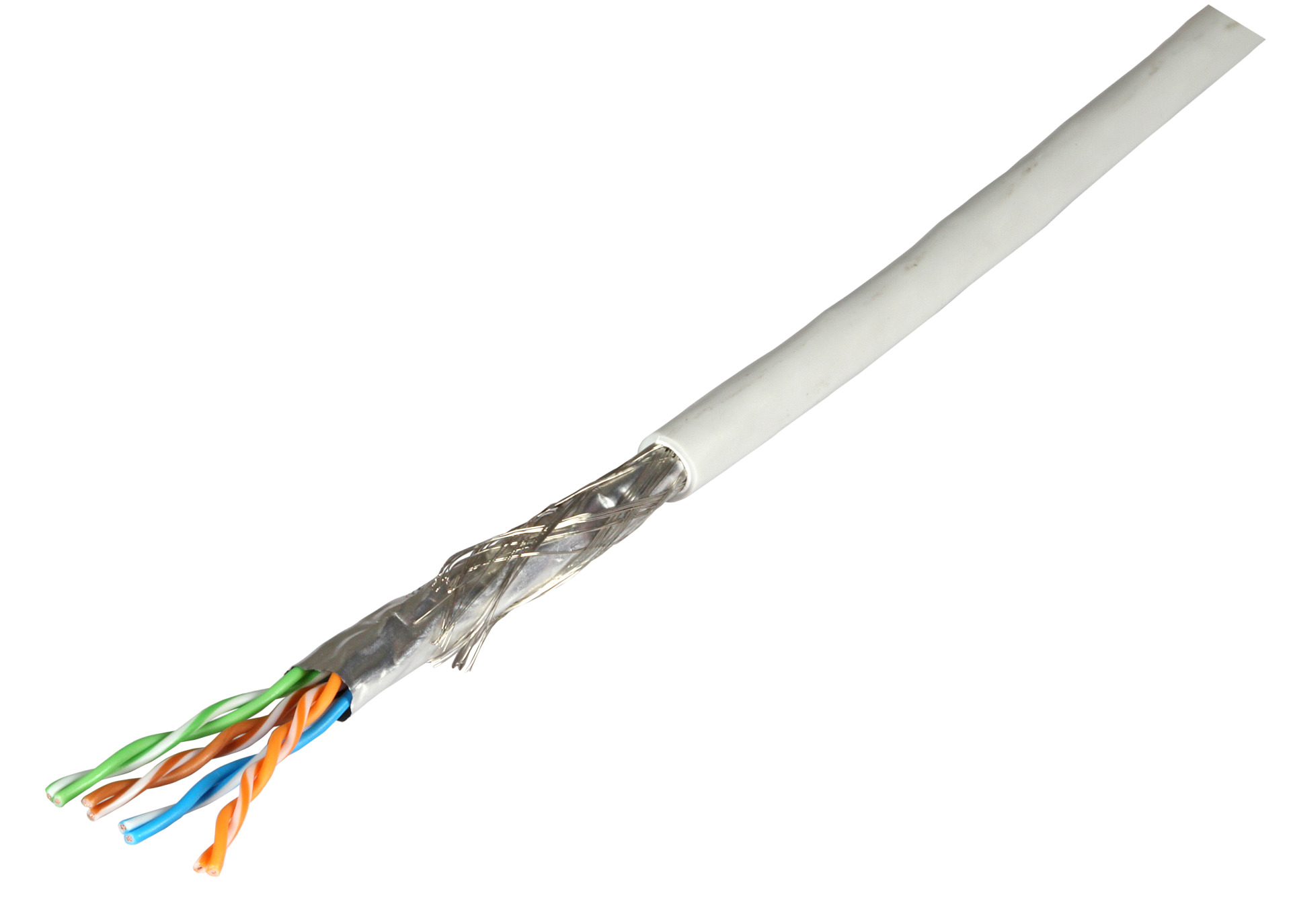 Patch C. Cat.5E Draka SF/UTP AWG26, 300MHz, green