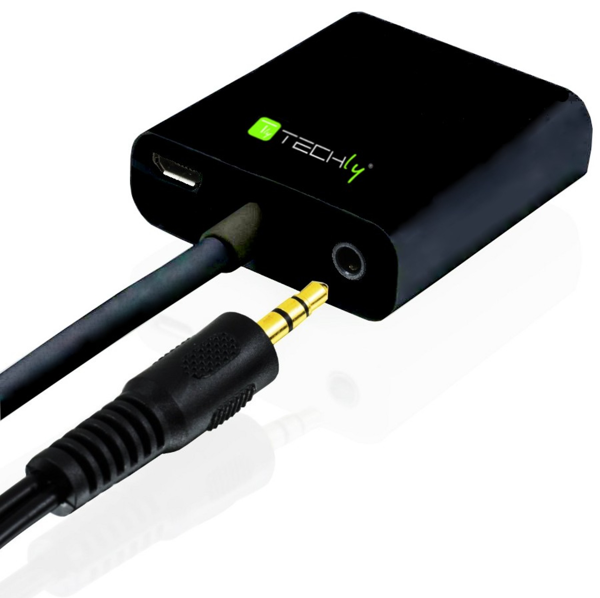 HDMI zu VGA Konverter mit Audio und Micro-USB