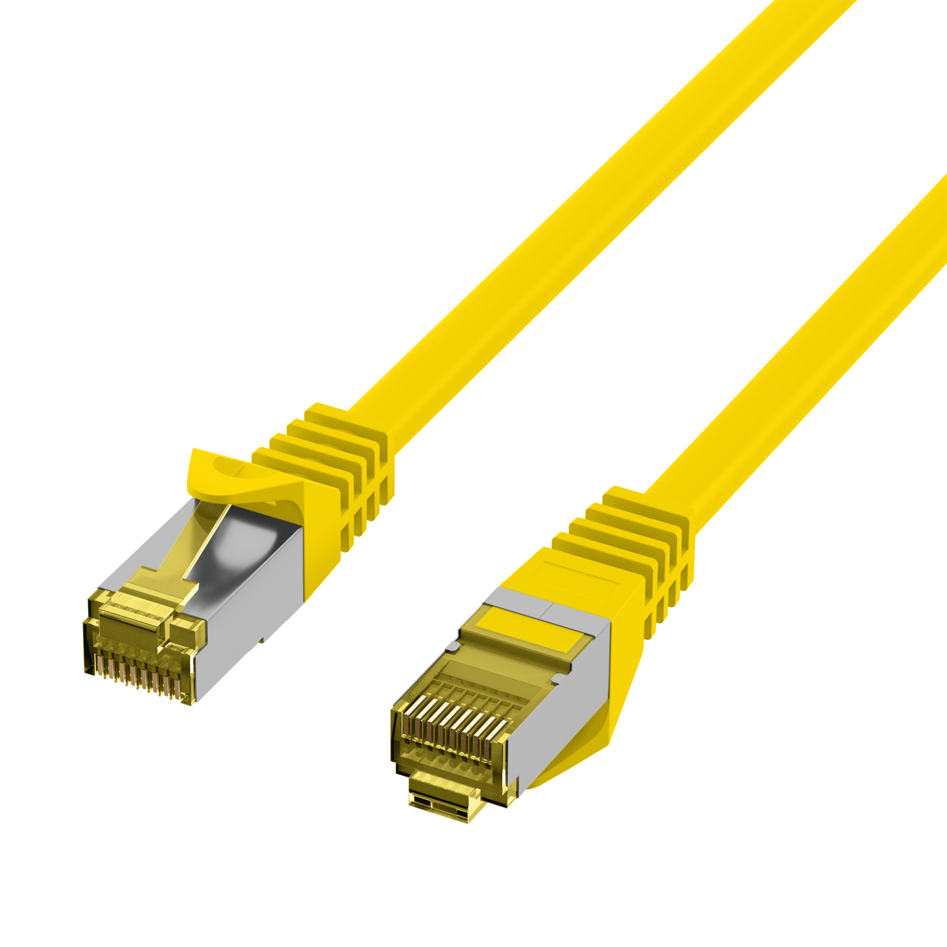 RJ45 Patchkabel Cat.6A S/FTP LSZH  Cat.7 Rohkabel gelb 30m